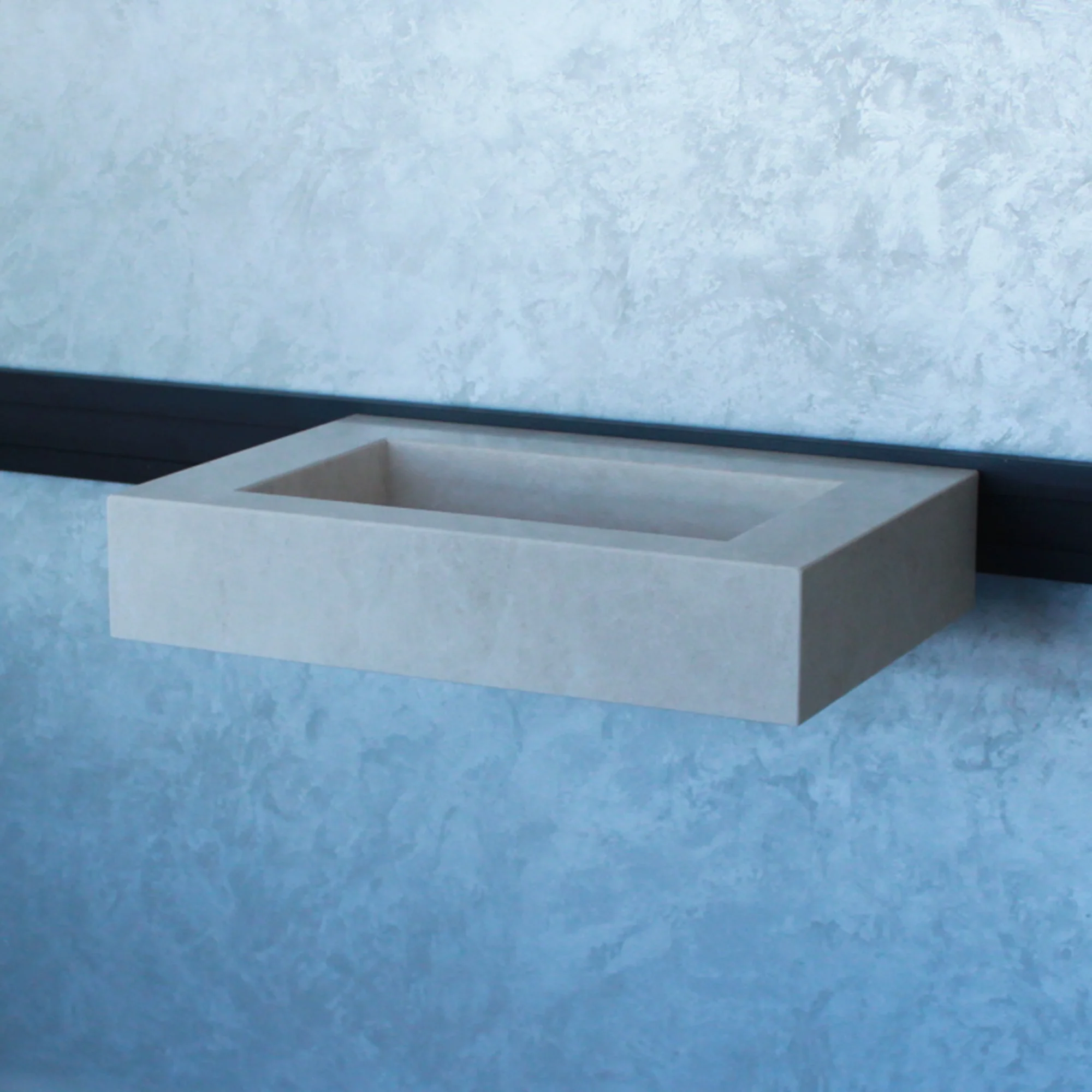 HANDCRAFTED LIGHT PEARL CUSTOM MARBLE SINK (NS-036) - Image 3