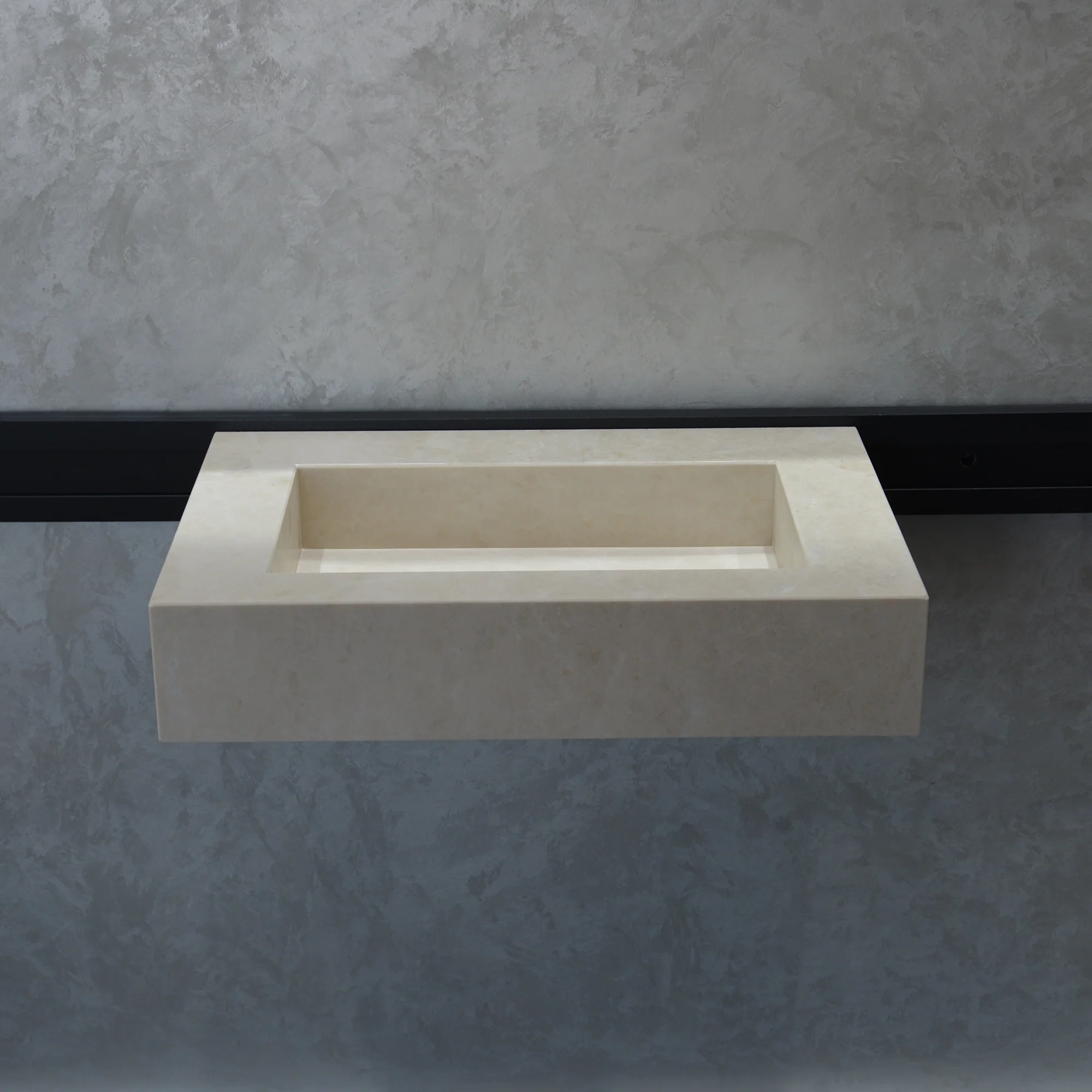 HANDCRAFTED LIGHT PEARL CUSTOM MARBLE SINK (NS-036) - Image 6
