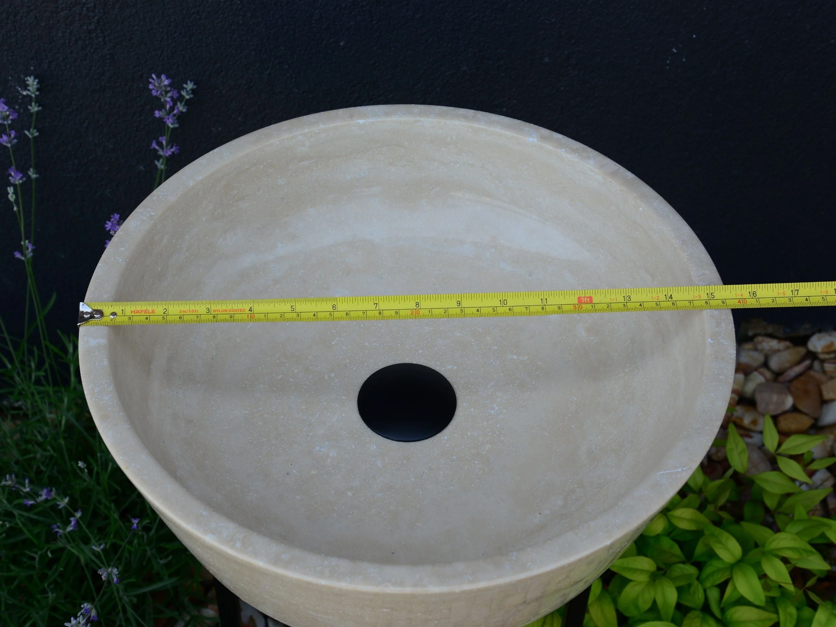 HANDCRAFTED LIGHT TRAVERTINE SINK - Image 8
