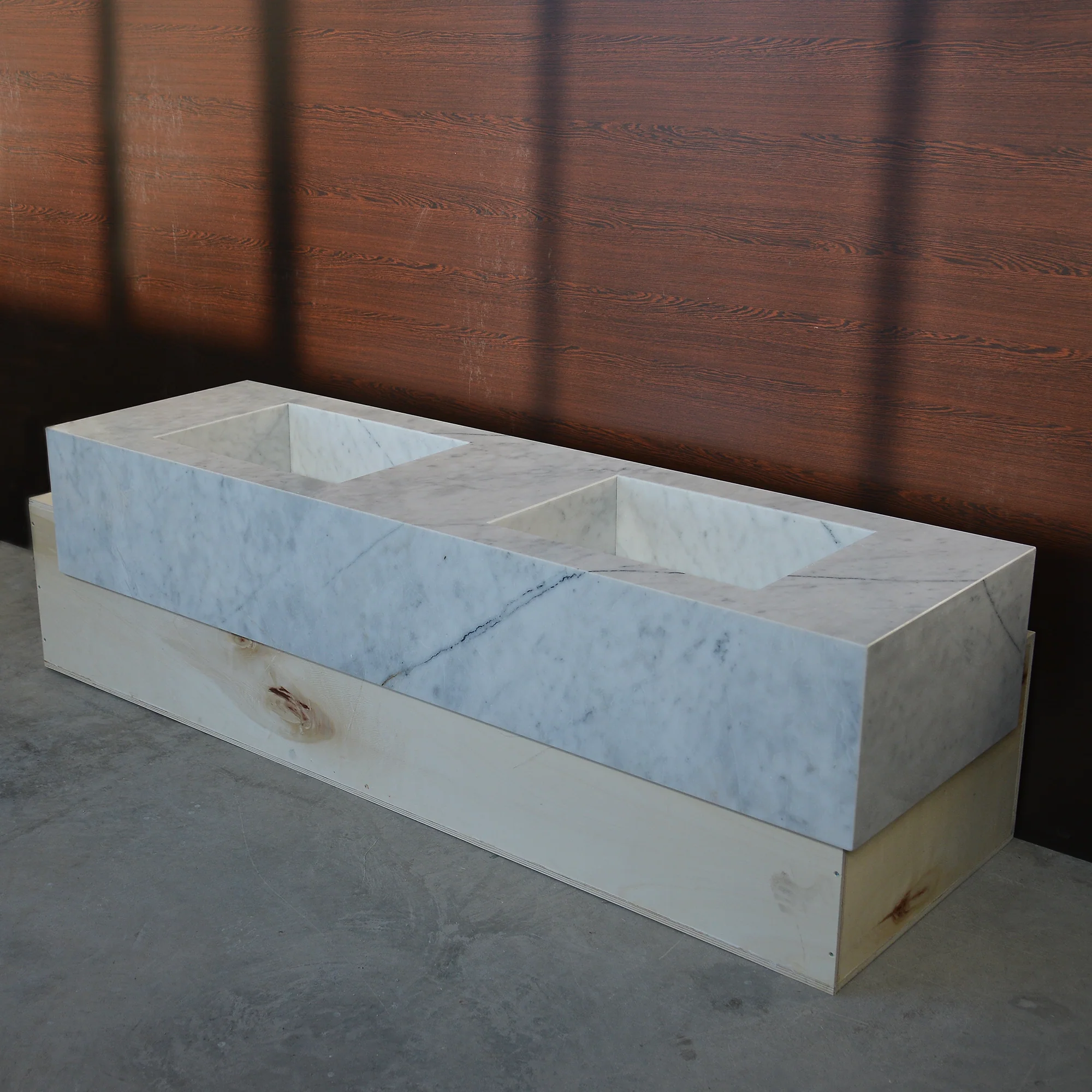 HANDCRAFTED LILAC CUSTOM MARBLE SINK (NS-222) - Image 2