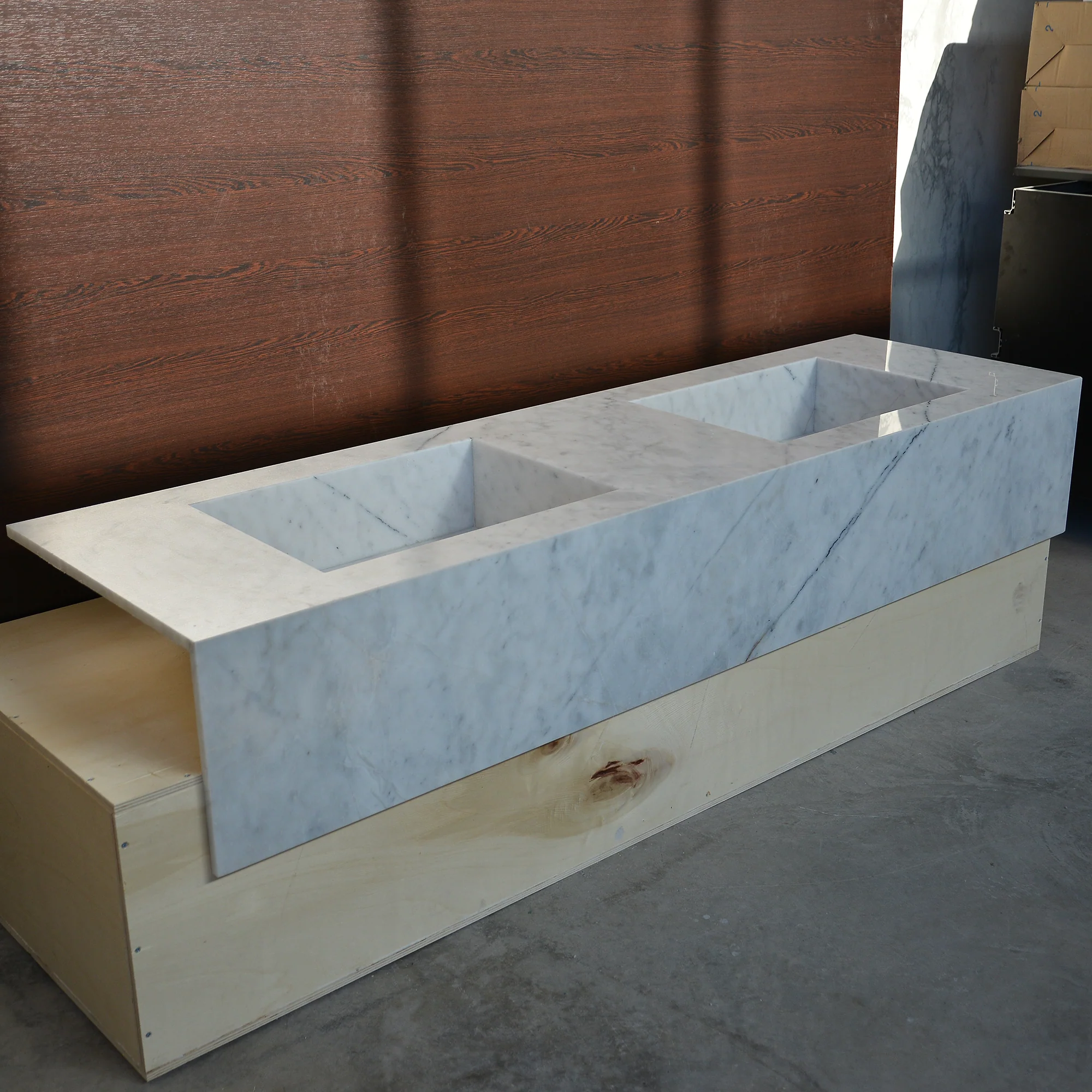 HANDCRAFTED LILAC CUSTOM MARBLE SINK (NS-222) - Image 3