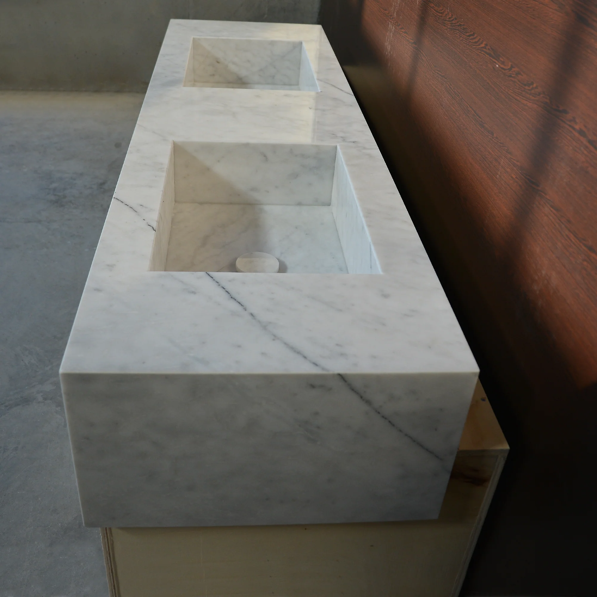 HANDCRAFTED LILAC CUSTOM MARBLE SINK (NS-222) - Image 5