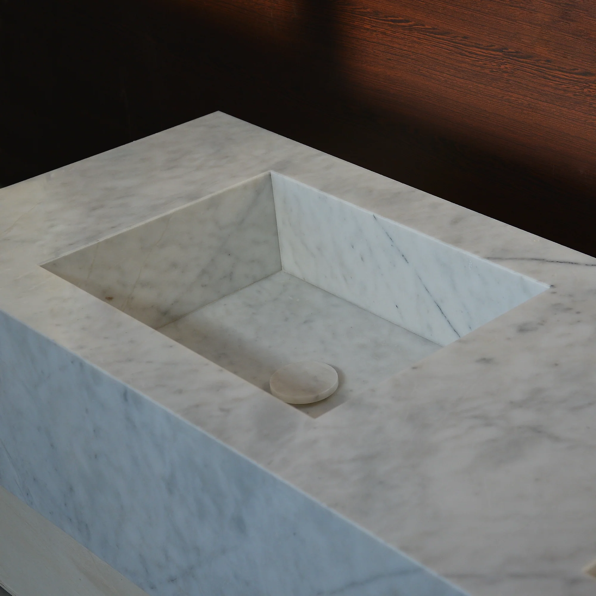 HANDCRAFTED LILAC CUSTOM MARBLE SINK (NS-222) - Image 6
