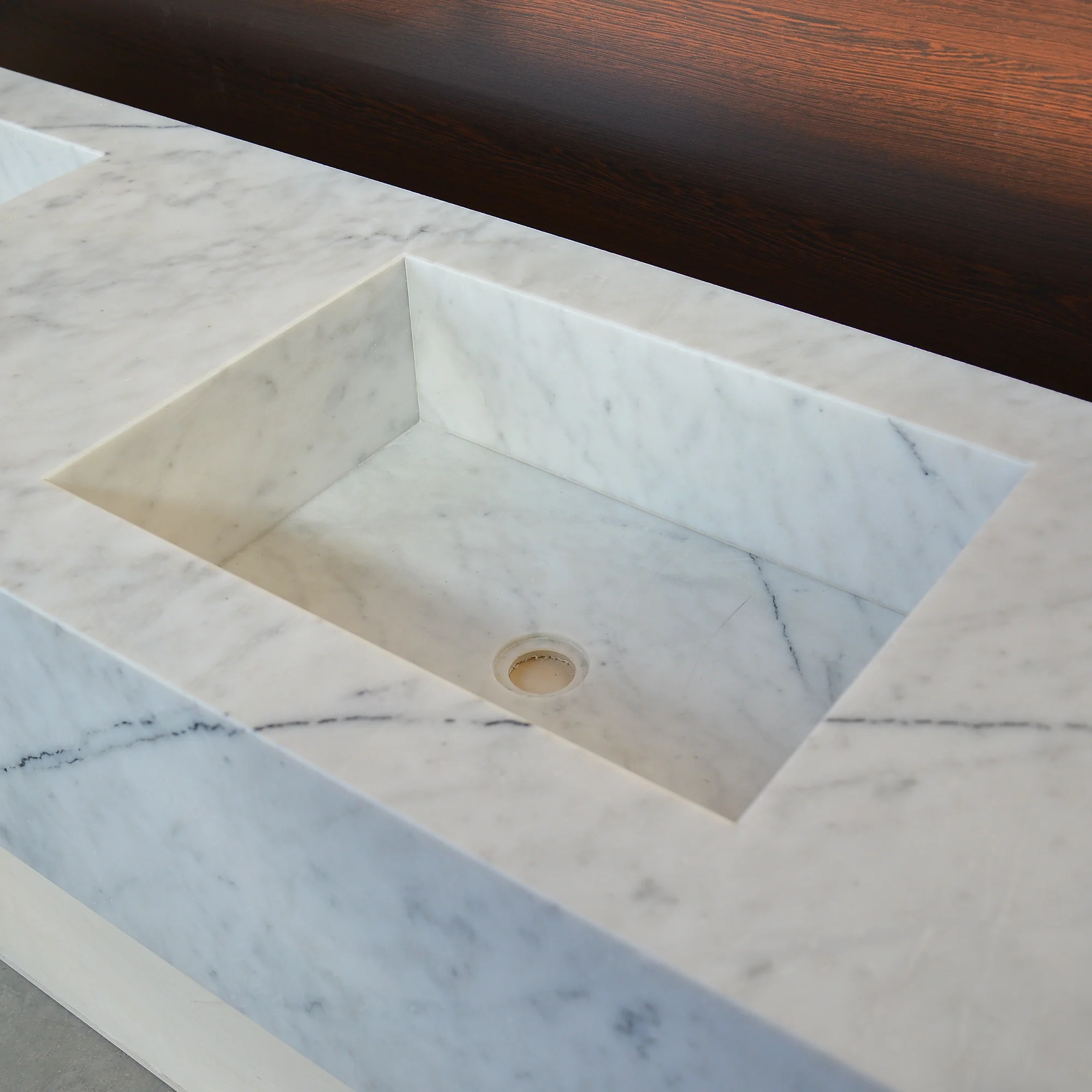 HANDCRAFTED LILAC CUSTOM MARBLE SINK (NS-222) - Image 7