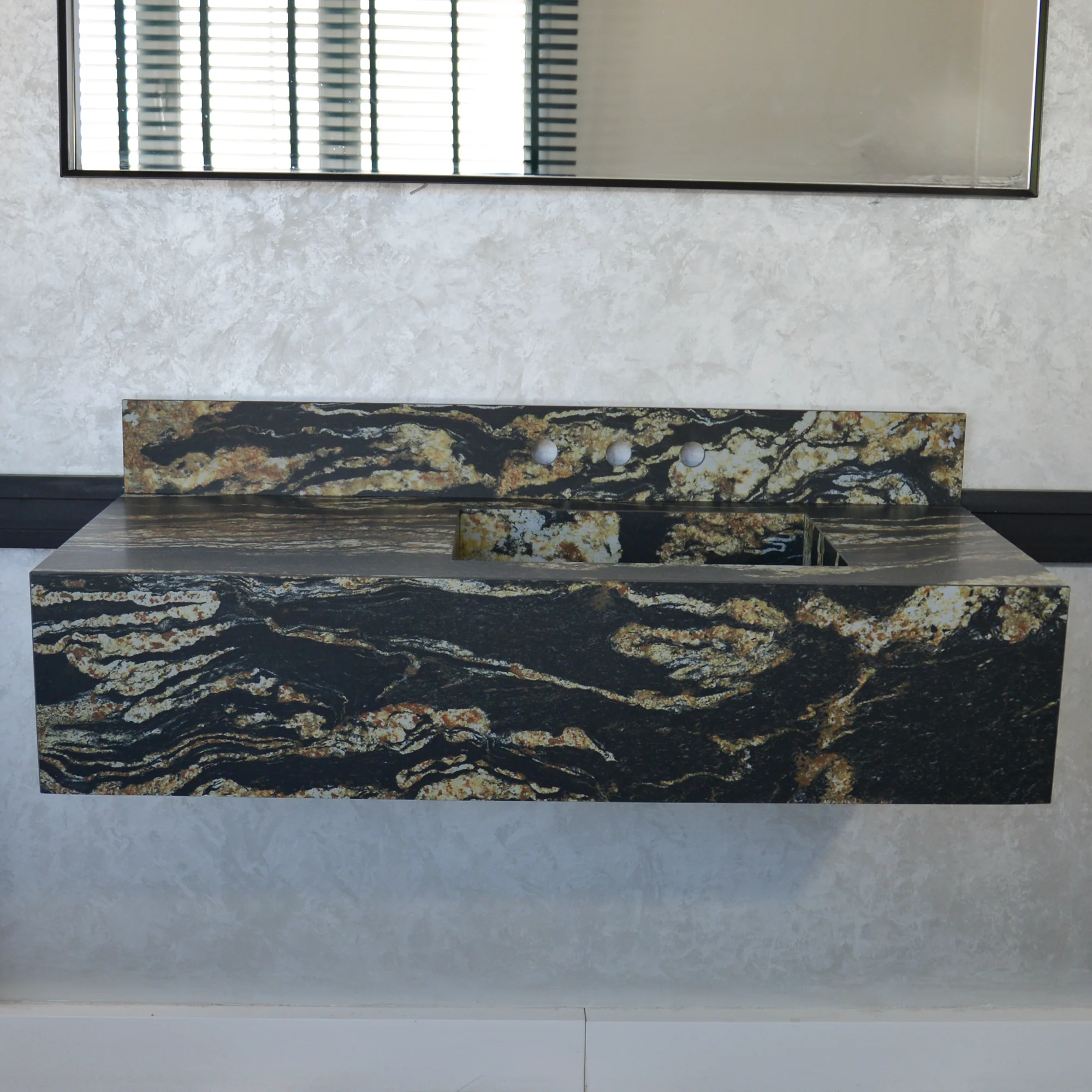 HANDCRAFTED MATERIA BLACK TAURUS SOFT SINK ENGINEERED PORCELAIN SINK (ES-068) - Image 10