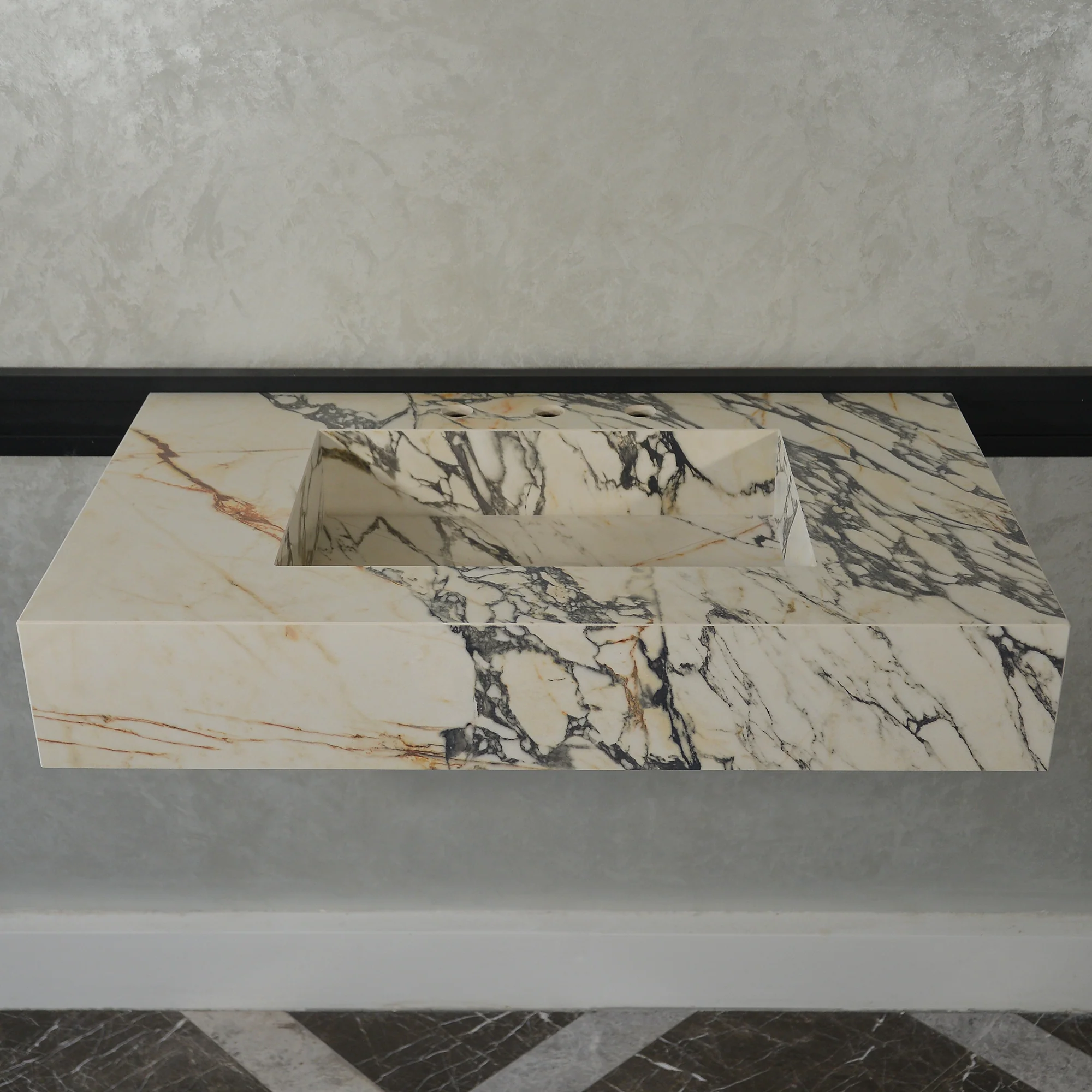 HANDCRAFTED MATERIA CORCHIA GOLD ENGINEERED PORCELAIN SINK (ES-050) - Image 5