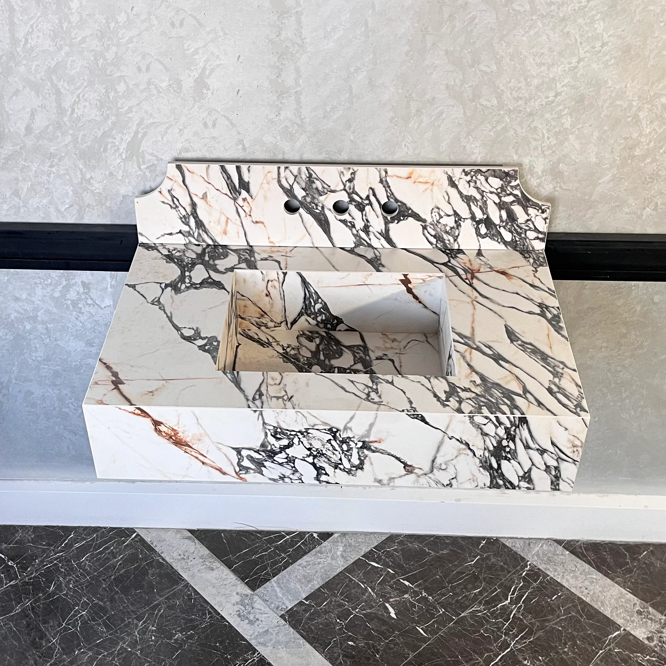 HANDCRAFTED MATERIA CORCHIA GOLD ENGINEERED PORCELAIN SINK (ES-053) - Image 4