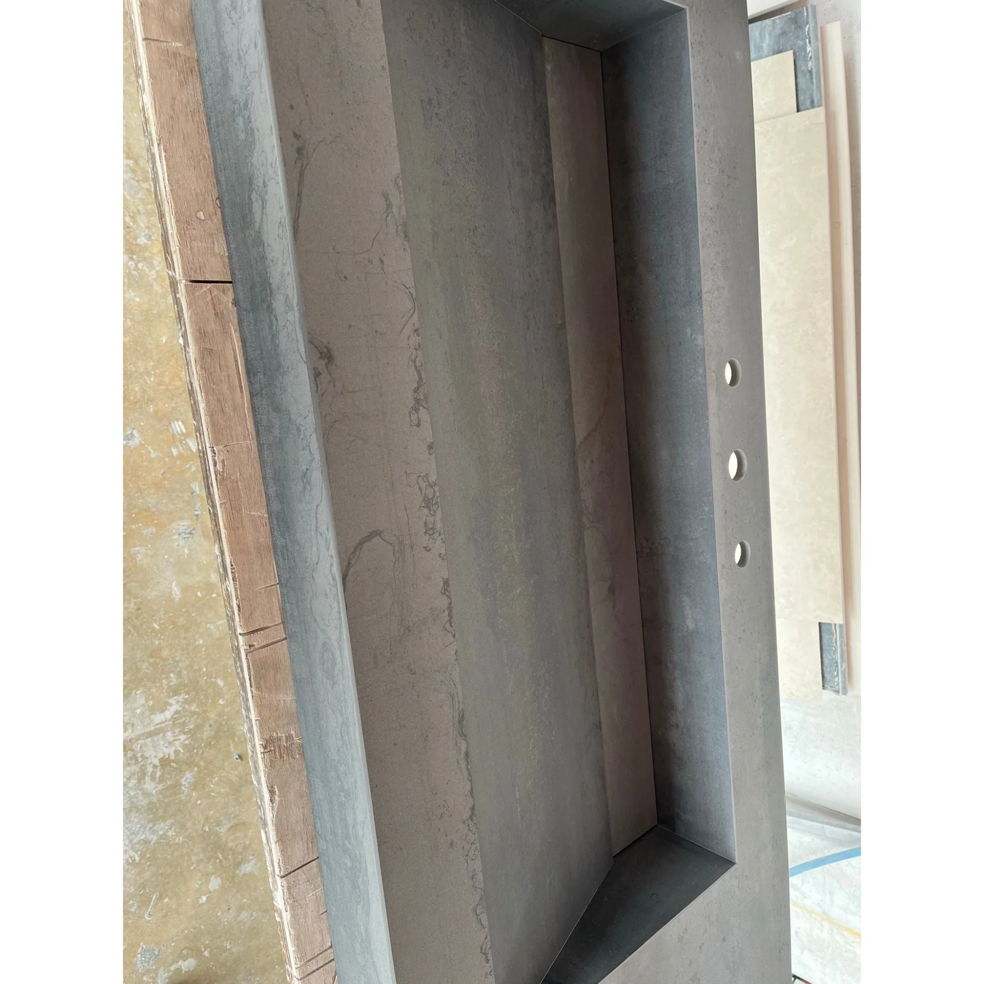 HANDCRAFTED METAL DARK ENGINEERED PORCELAIN SINK (ES-070) - Image 15