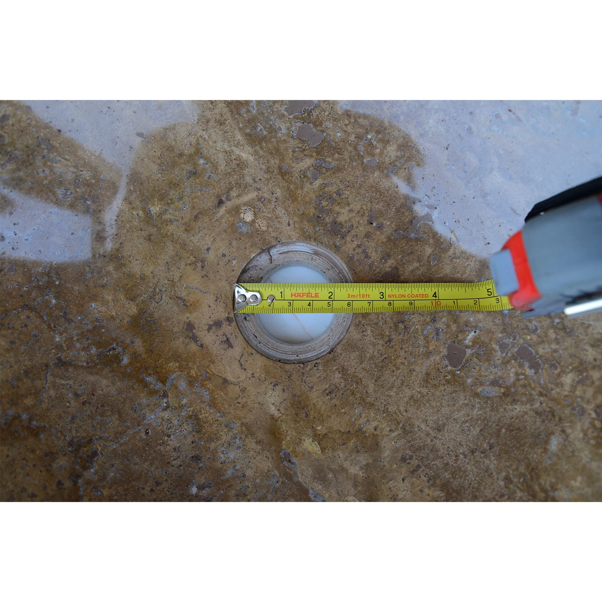 HANDCRAFTED NOCE BROWN TRAVERTINE SINK - Image 4