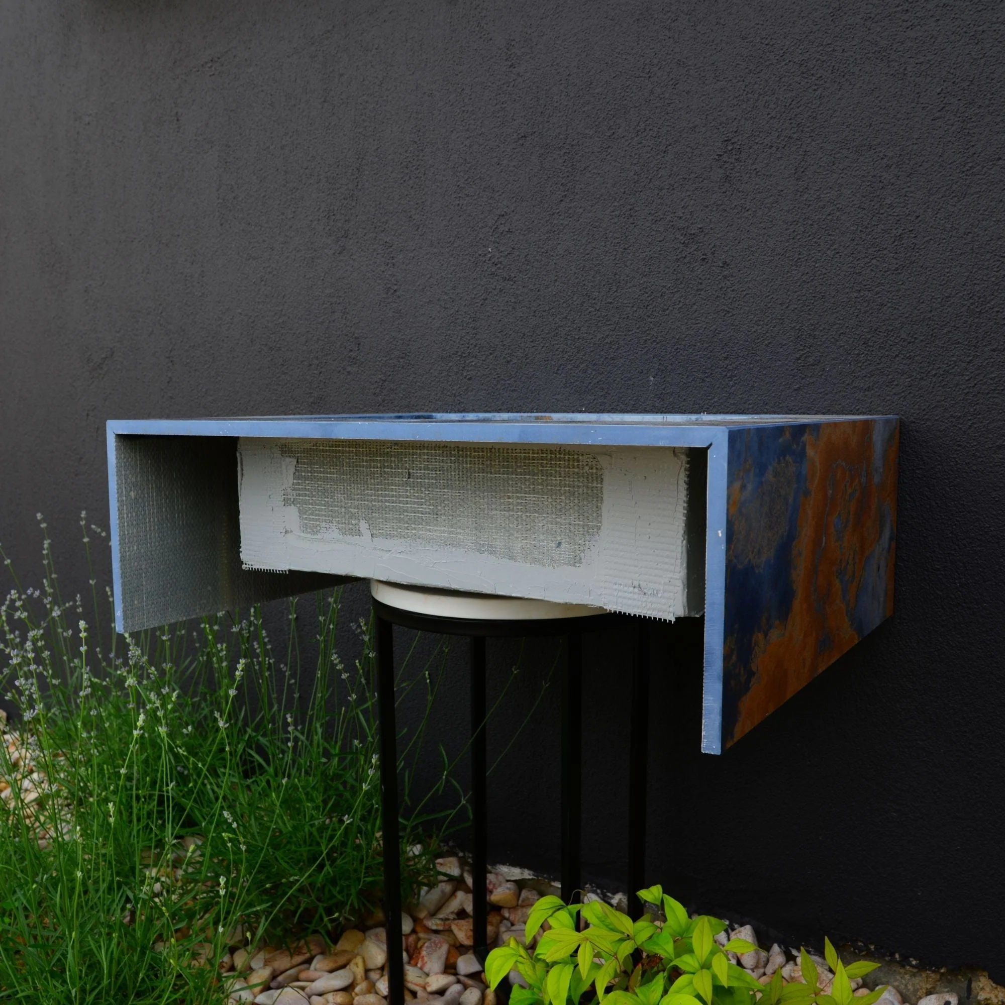 HANDCRAFTED OCEAN BLUE HIGH ENGINEERED STONE SINK (ES-034) - Image 10