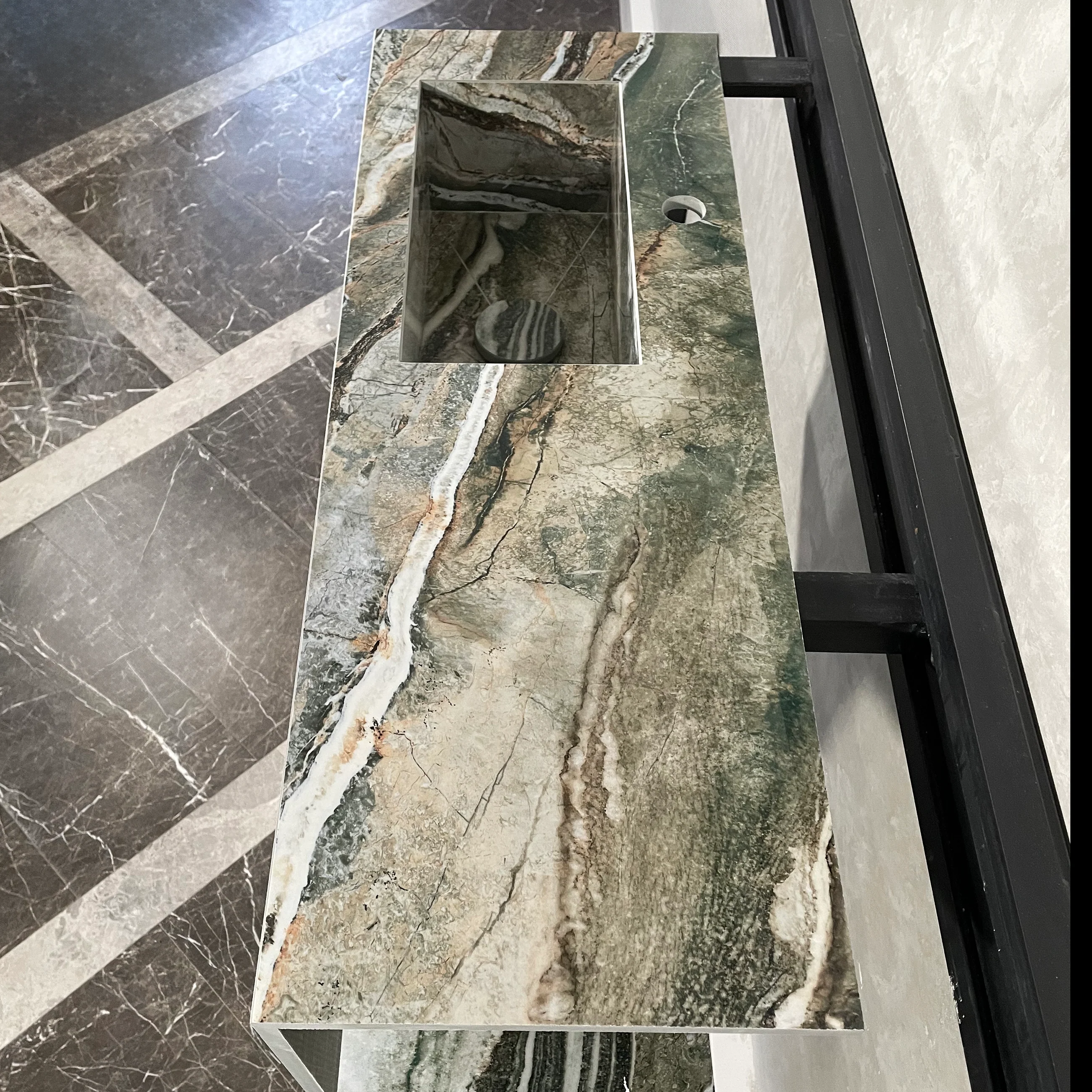 HANDCRAFTED PEACOCK HIGH ENGINEERED PORCELAIN SINK (ES-054) - Image 5