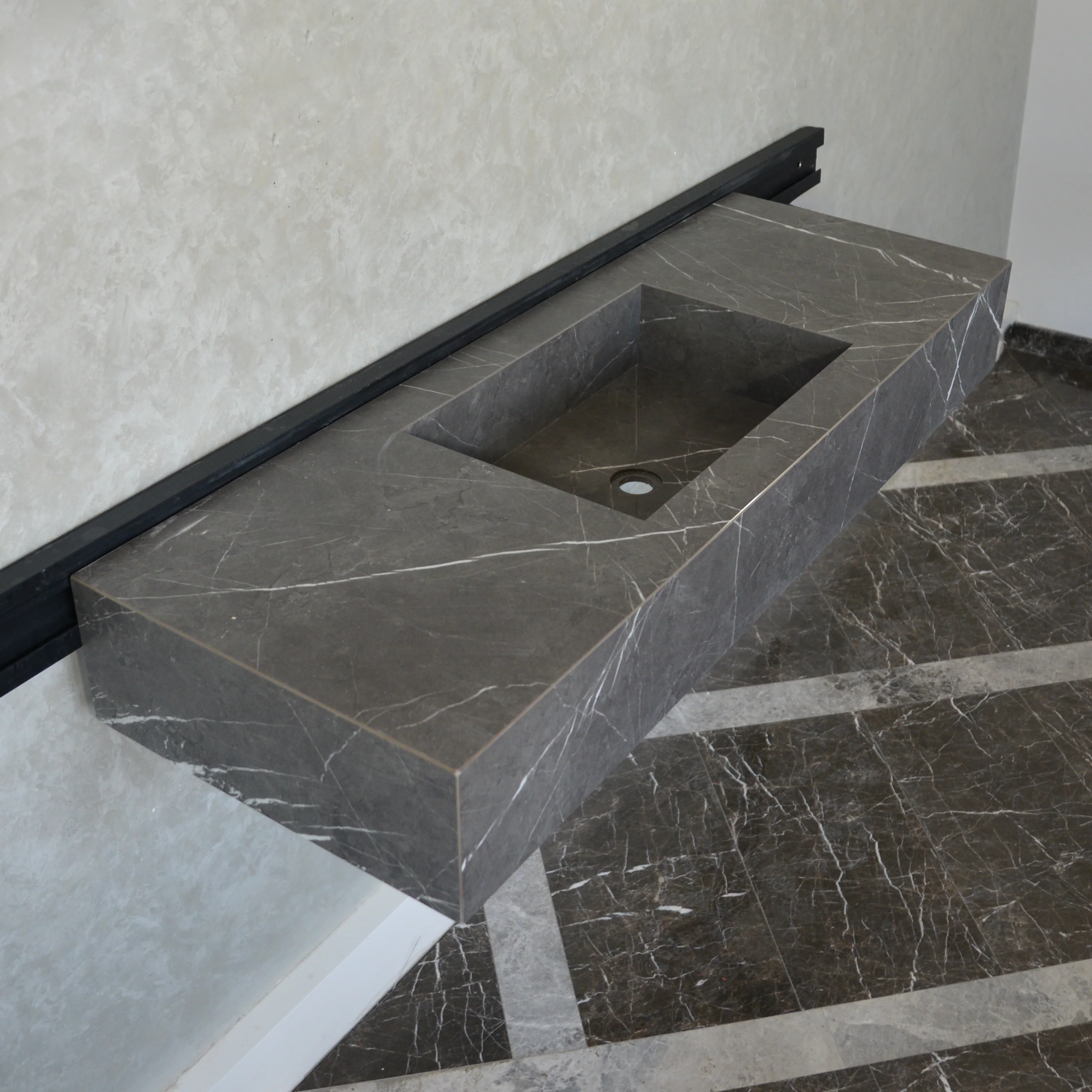 HANDCRAFTED PIETRA GREY ENGINEERED PORCELAIN SINK (ES-065) - Image 10