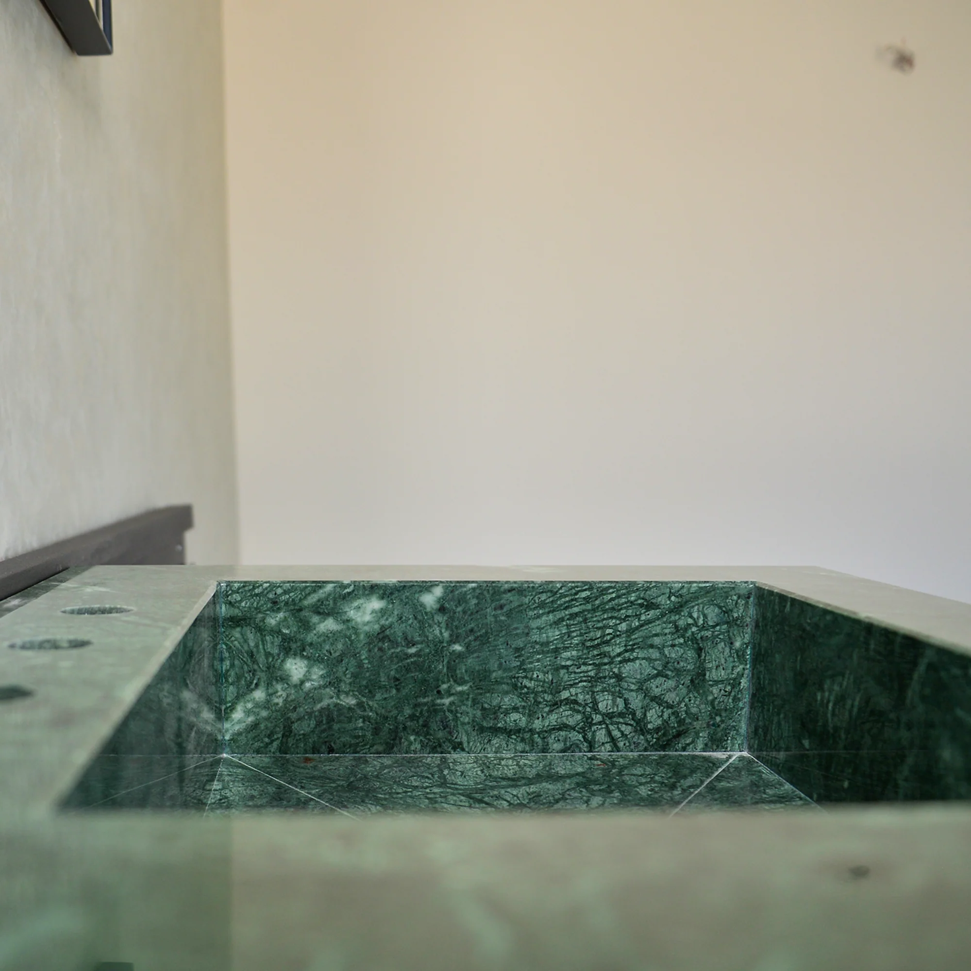 HANDCRAFTED VERDE GUATEMALA CUSTOM MARBLE SINK (NS-079) - Image 5