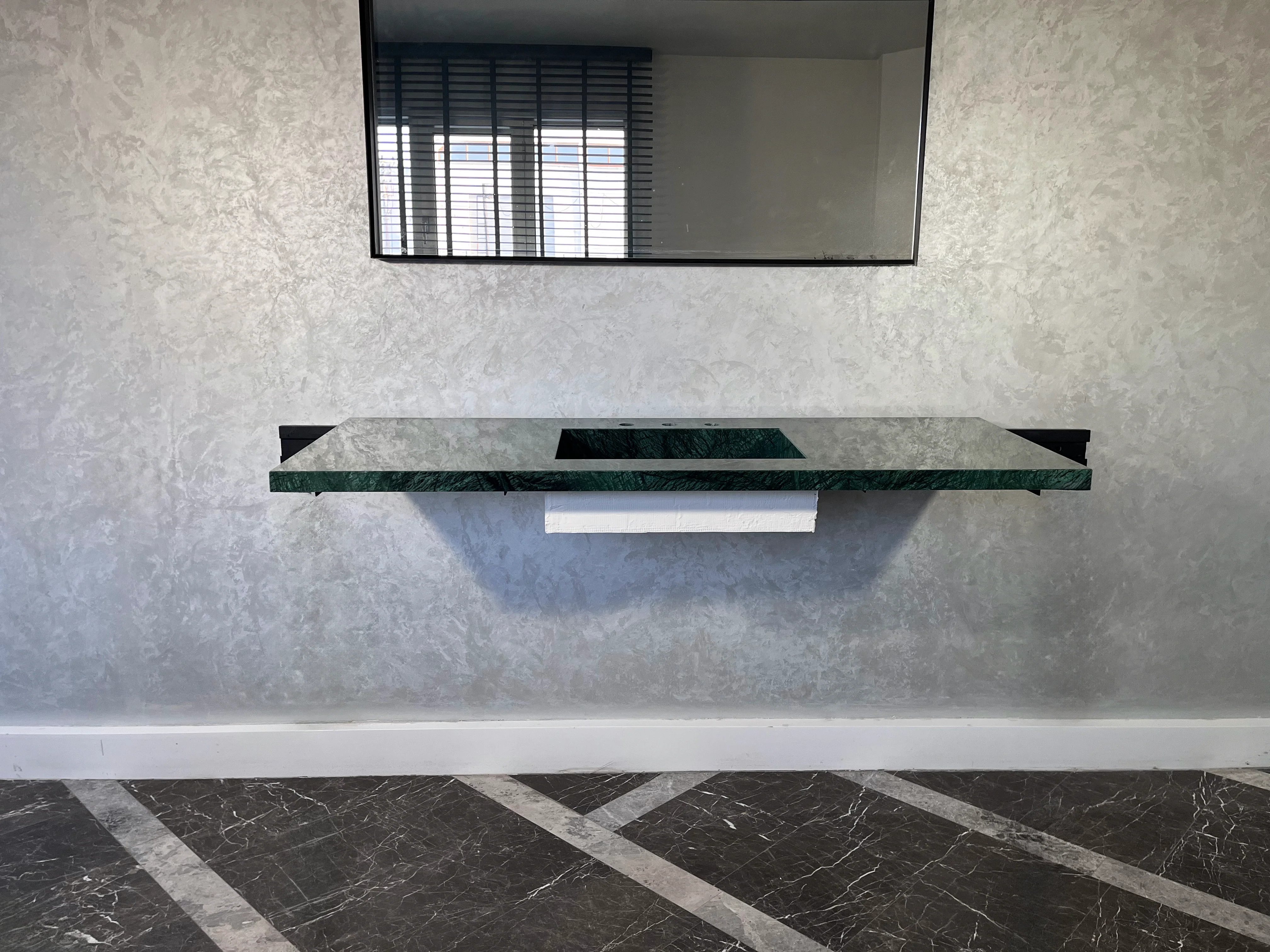 HANDCRAFTED VERDE GUATEMALA CUSTOM MARBLE SINK (NS-088) - Image 5