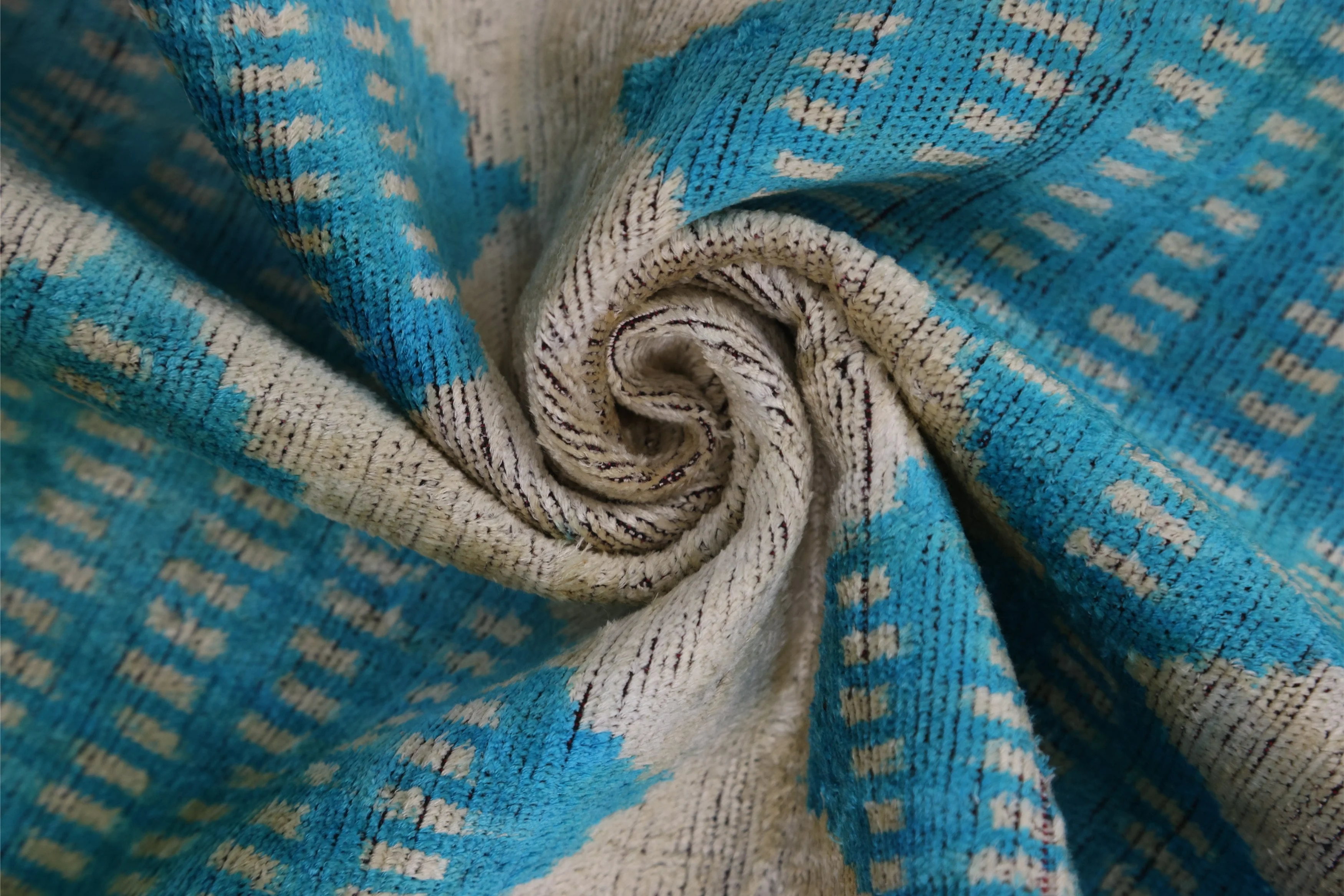 Handmade 16x24 Turquoise Silk Velvet Throw Pillow – Luxury Geometric Lumbar Cushion - Image 7