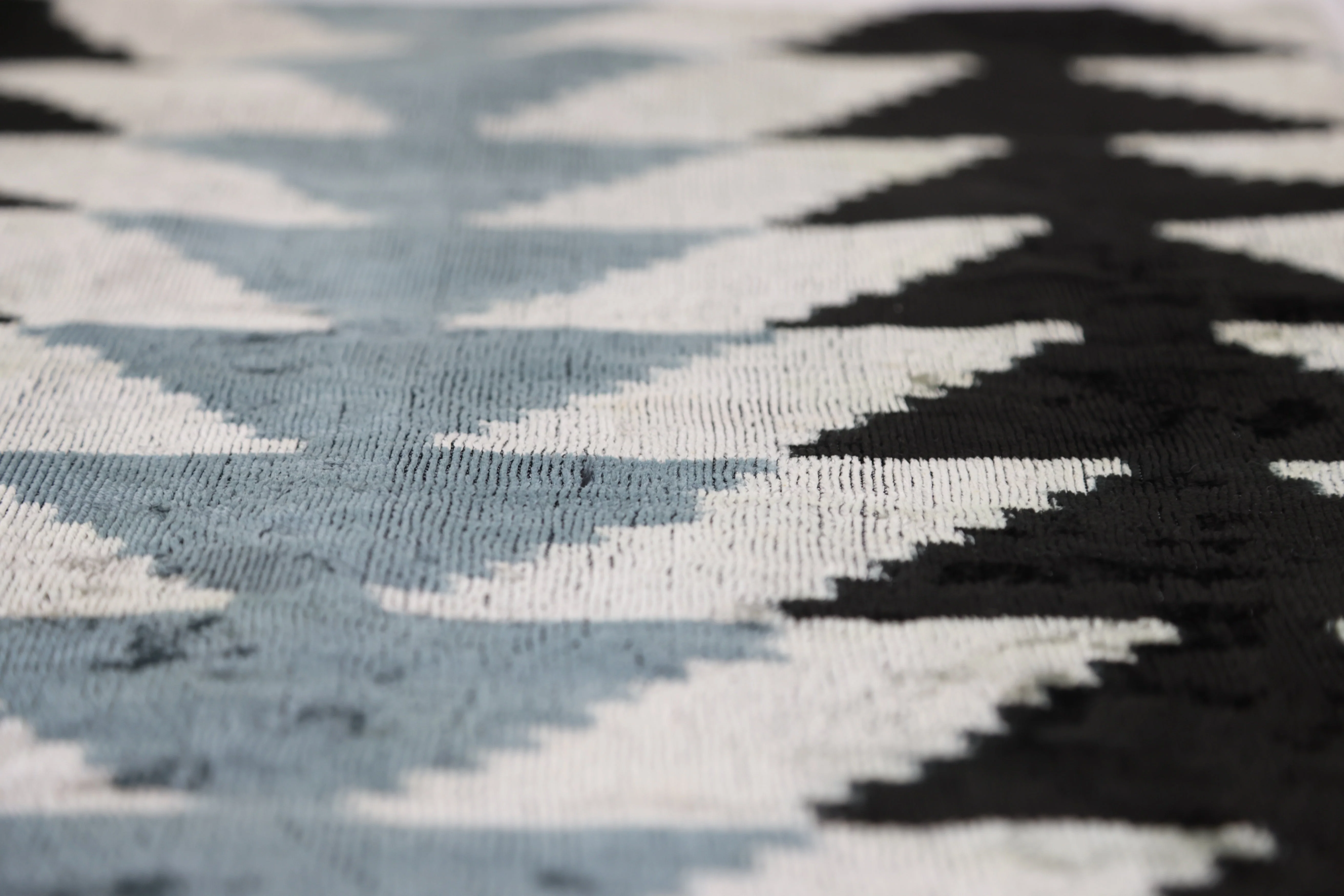 Handmade Black Gray Chevron Velvet Pillow – 16x24 in Luxury Accent - Image 8
