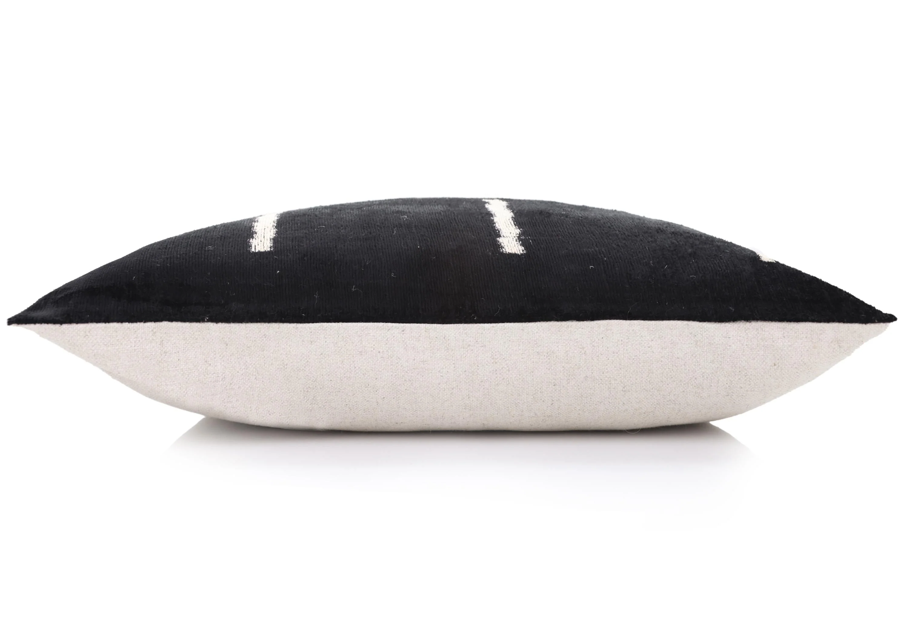 Handmade Black Silk Velvet Pillow 20x20 – Minimalist Modern Designer Cushion - Image 4