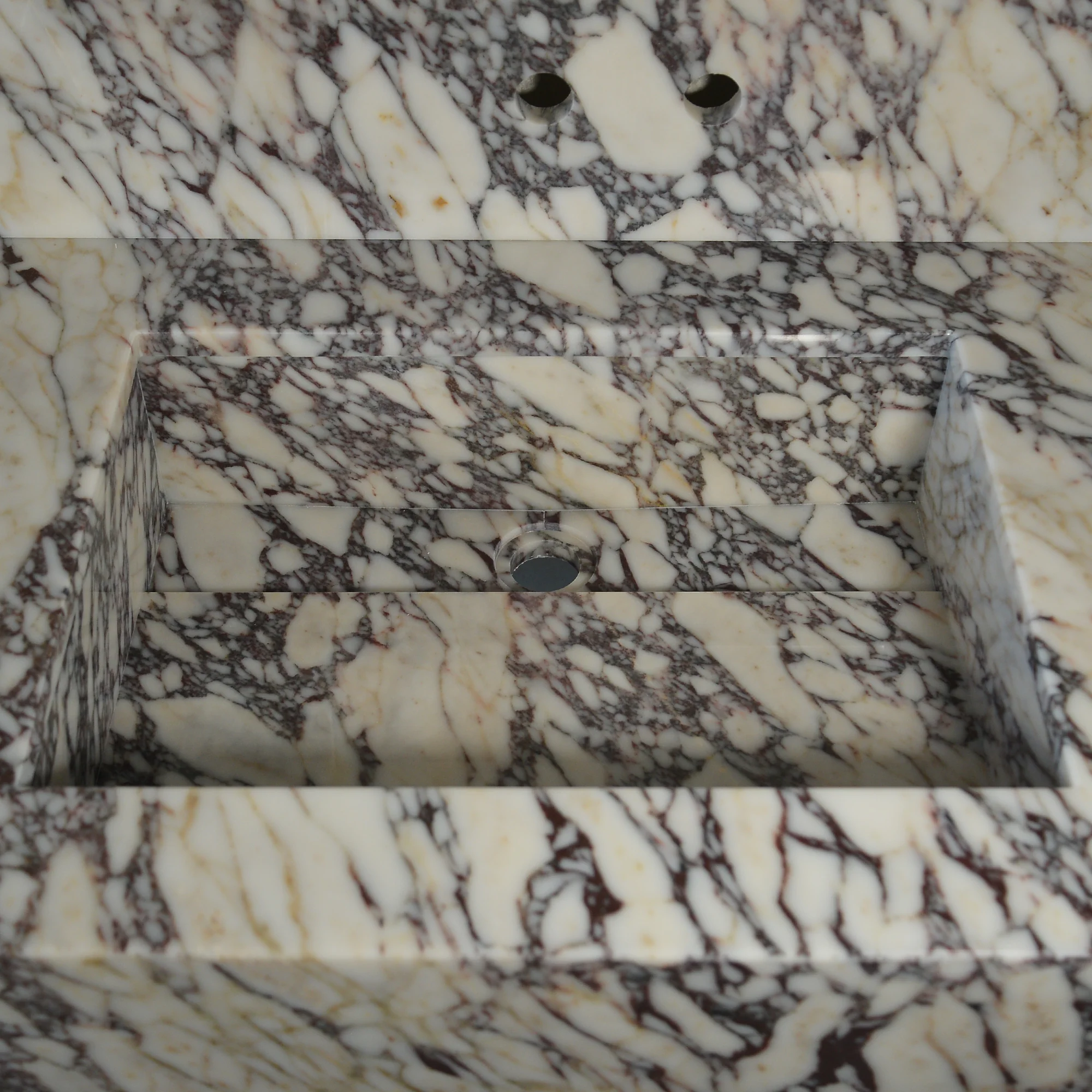 CUSTOM HANDCRAFTED CALACATTA VIOLA MARBLE SINK (NS-093) - Image 11