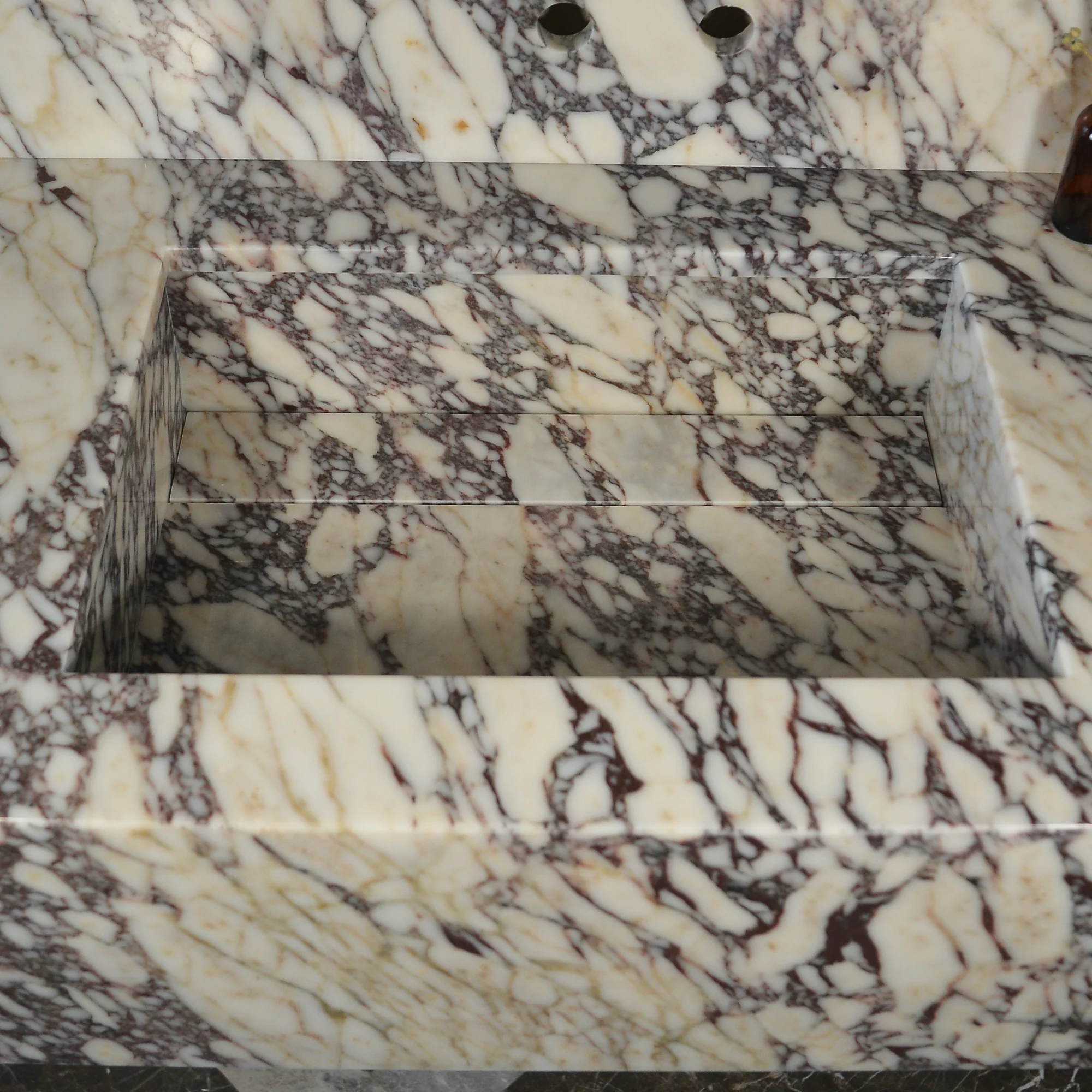 CUSTOM HANDCRAFTED CALACATTA VIOLA MARBLE SINK (NS-093) - Image 8