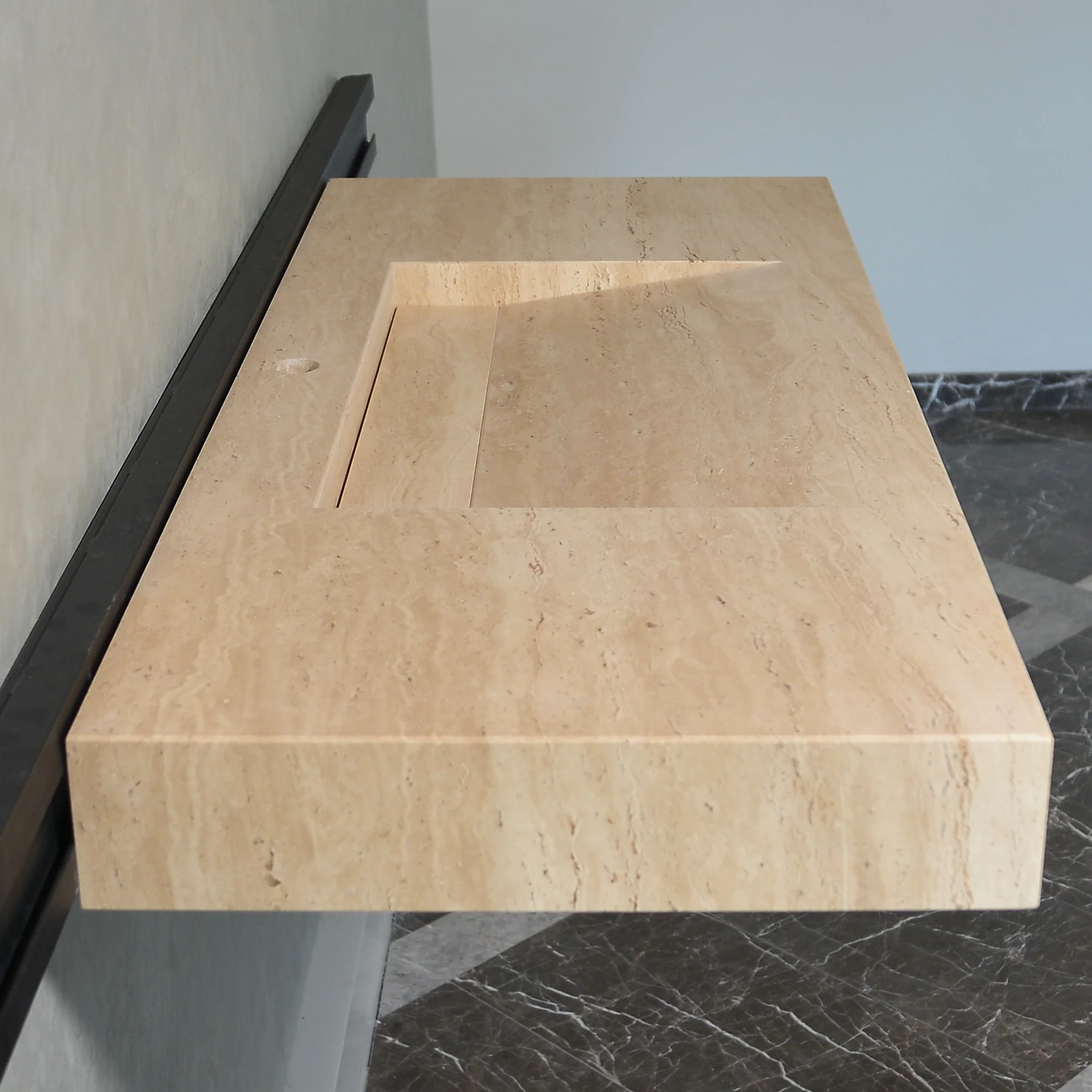 Handmade Custom Travertine Sink (TR-059) - Image 4