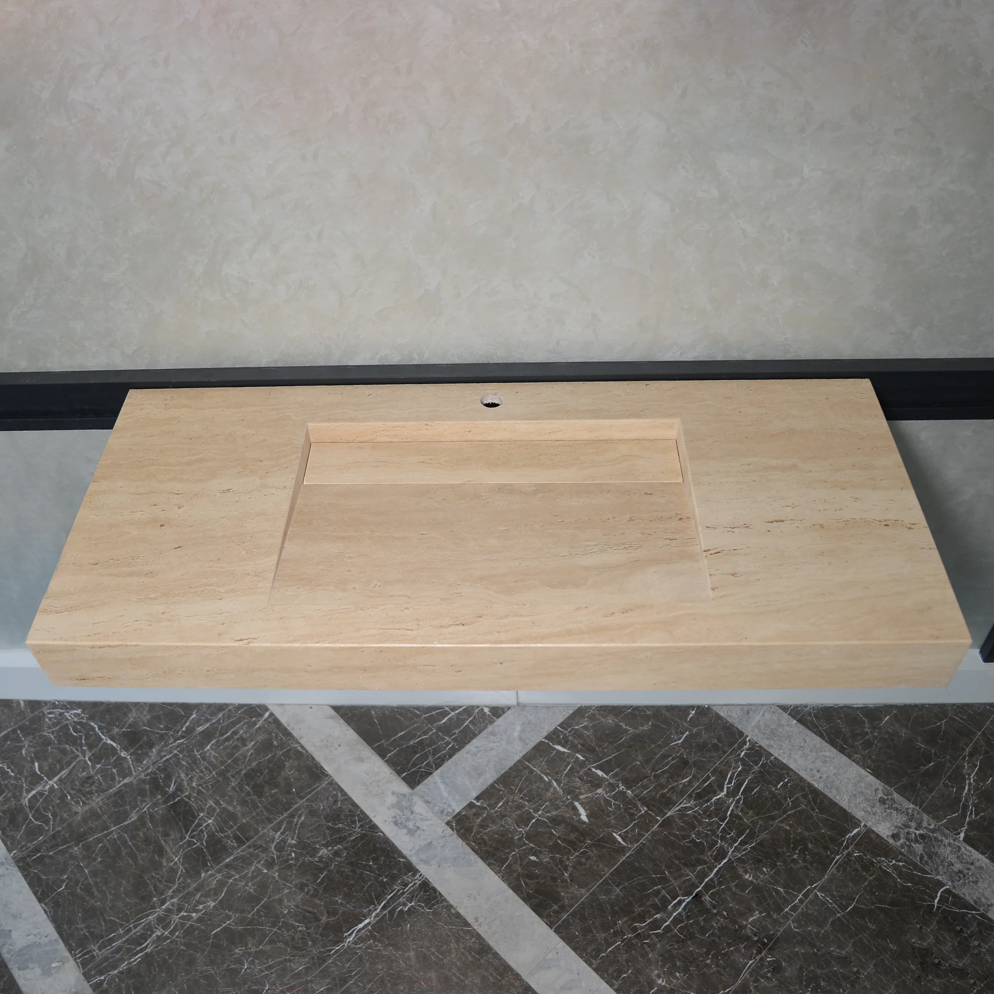 Handmade Custom Travertine Sink (TR-059) - Image 5