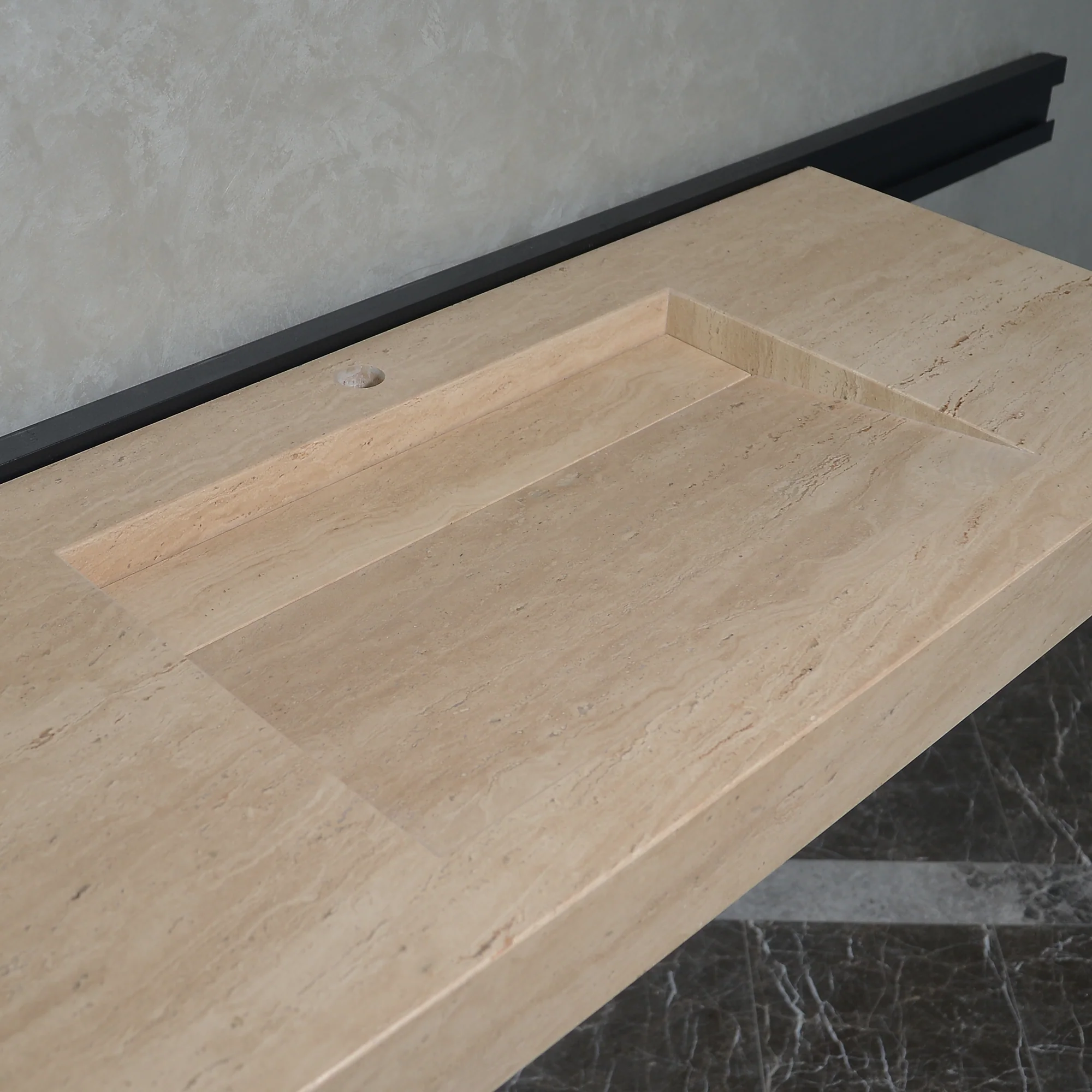 Handmade Custom Travertine Sink (TR-059) - Image 6