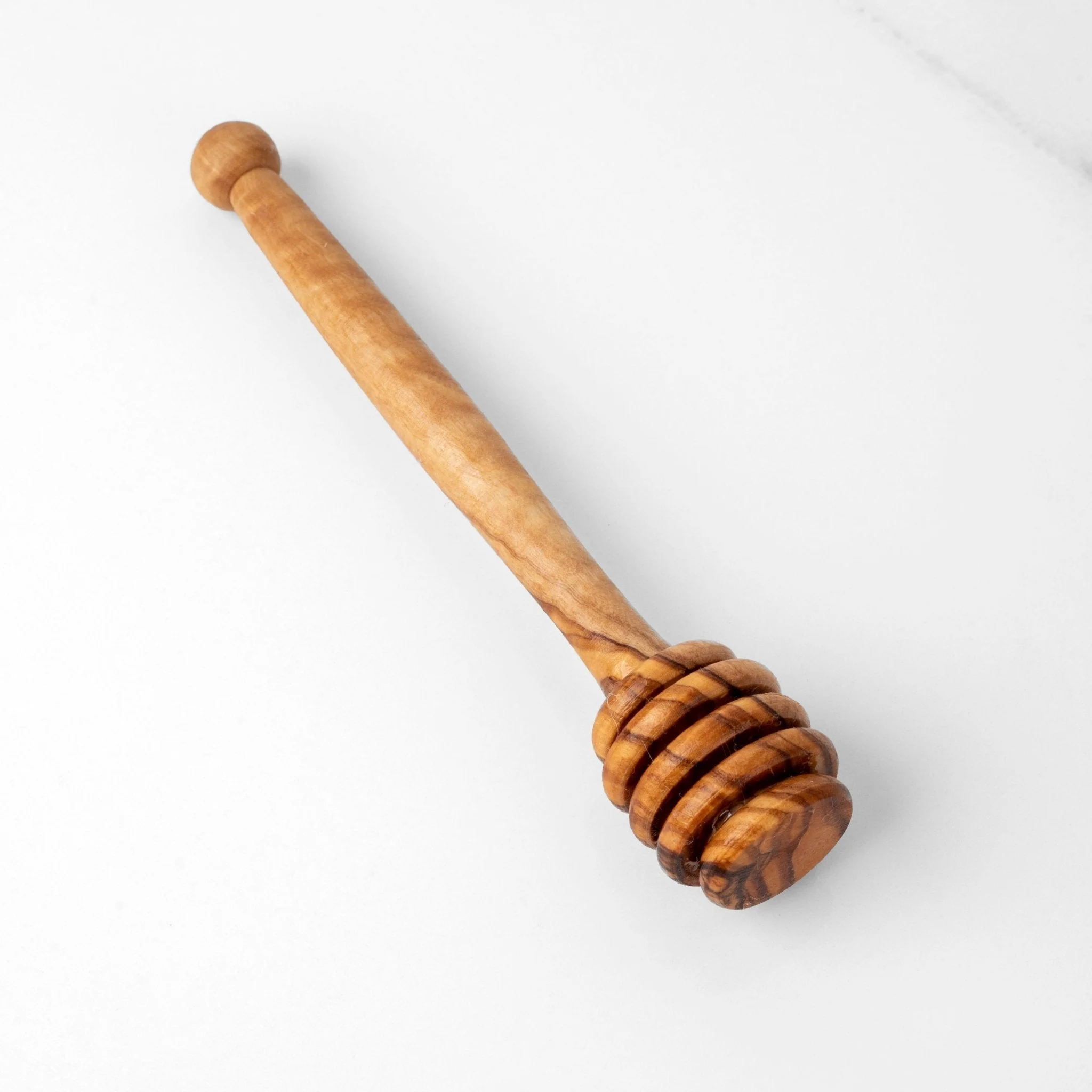 Handmade Olive Wood Honey Dipper – Simple & Natural - Image 4