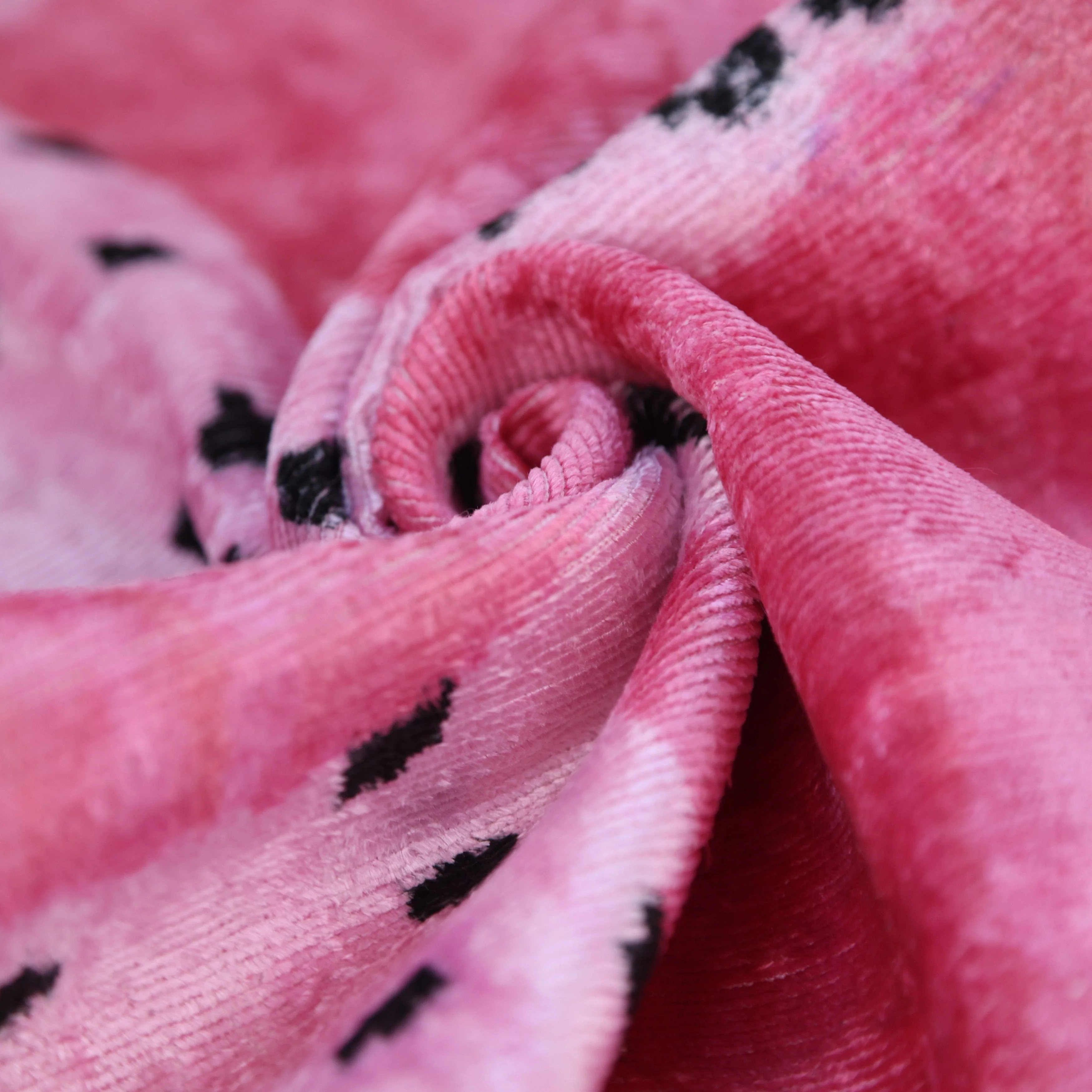 Handmade Pink Velvet Lumbar Pillow 16x24 – Designer Leopard Motif Luxury Cushion - Image 2