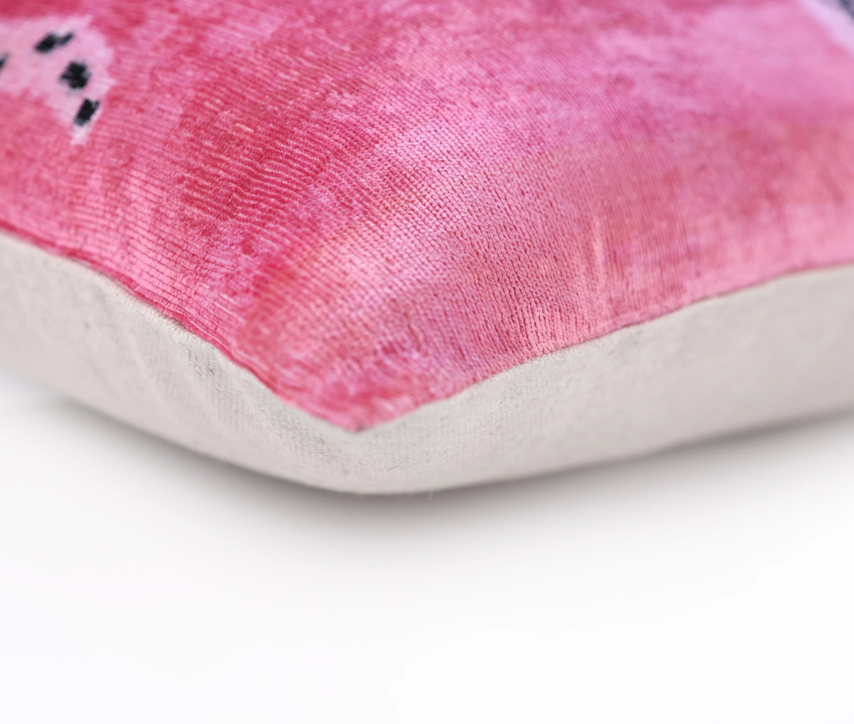 Handmade Pink Velvet Lumbar Pillow 16x24 – Designer Leopard Motif Luxury Cushion - Image 8
