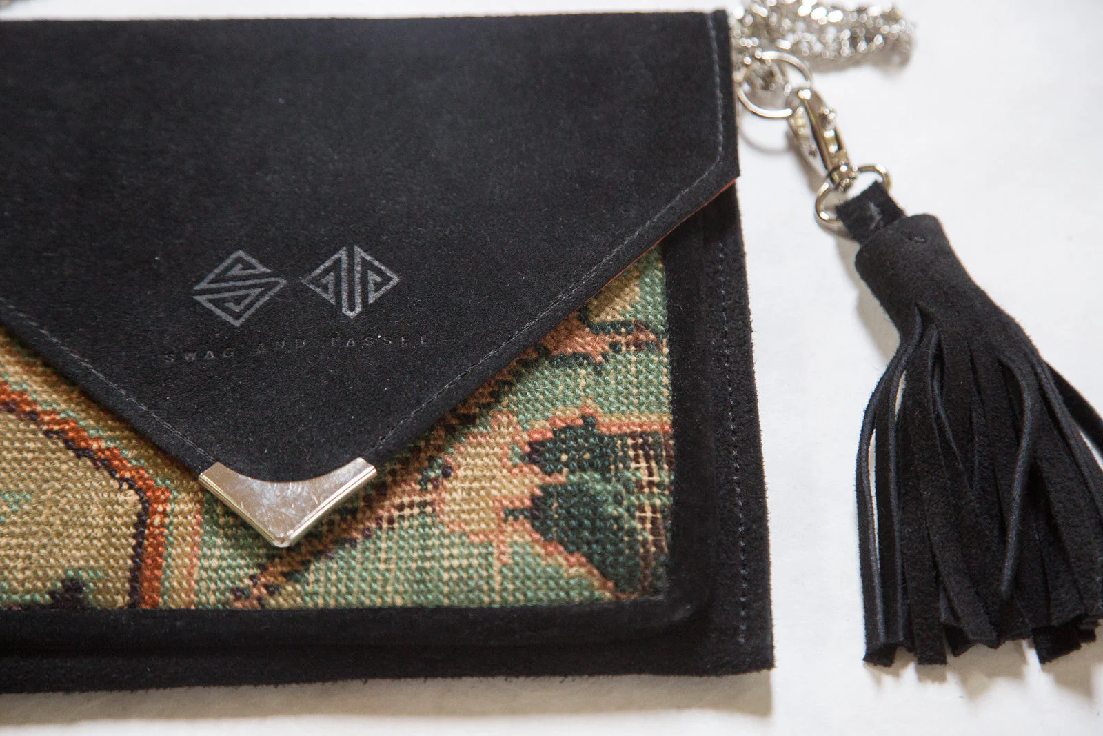 Handmade Rug Fragment Bag - Image 2