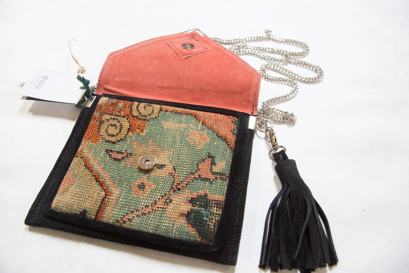 Handmade Rug Fragment Bag - Image 3