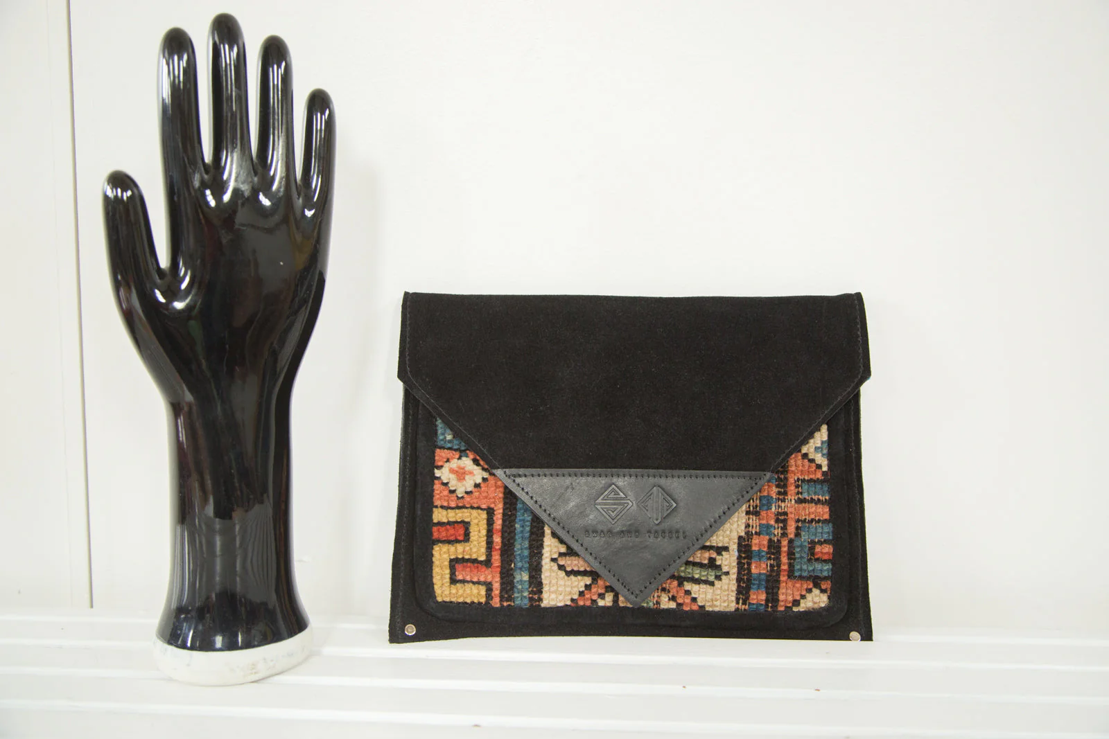 Handmade Rug Fragment Clutch - Image 3
