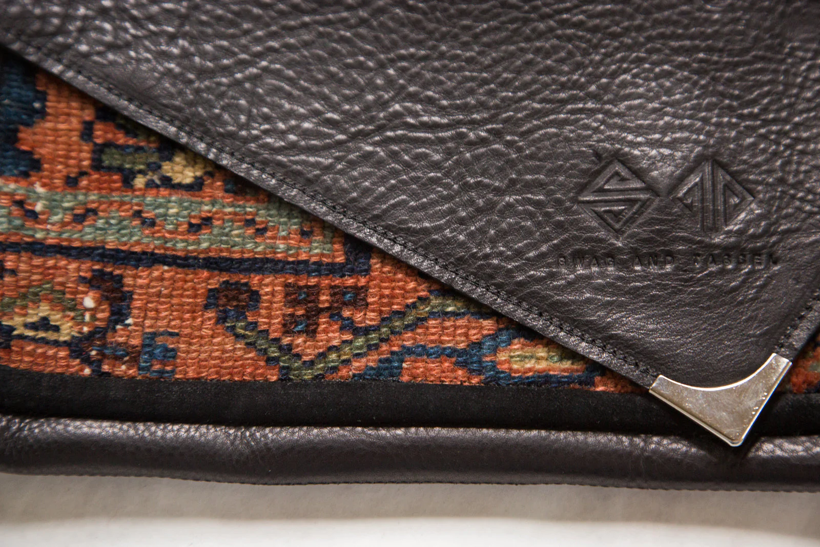 Handmade Rug Fragment Clutch - Image 2
