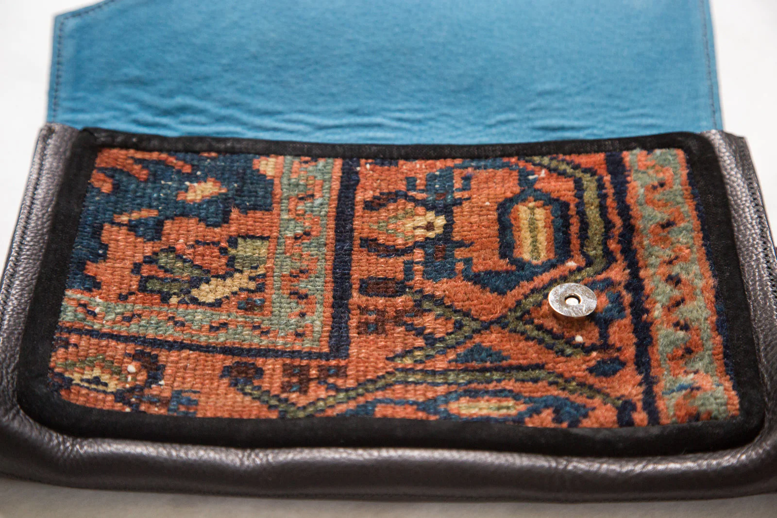 Handmade Rug Fragment Clutch - Image 3