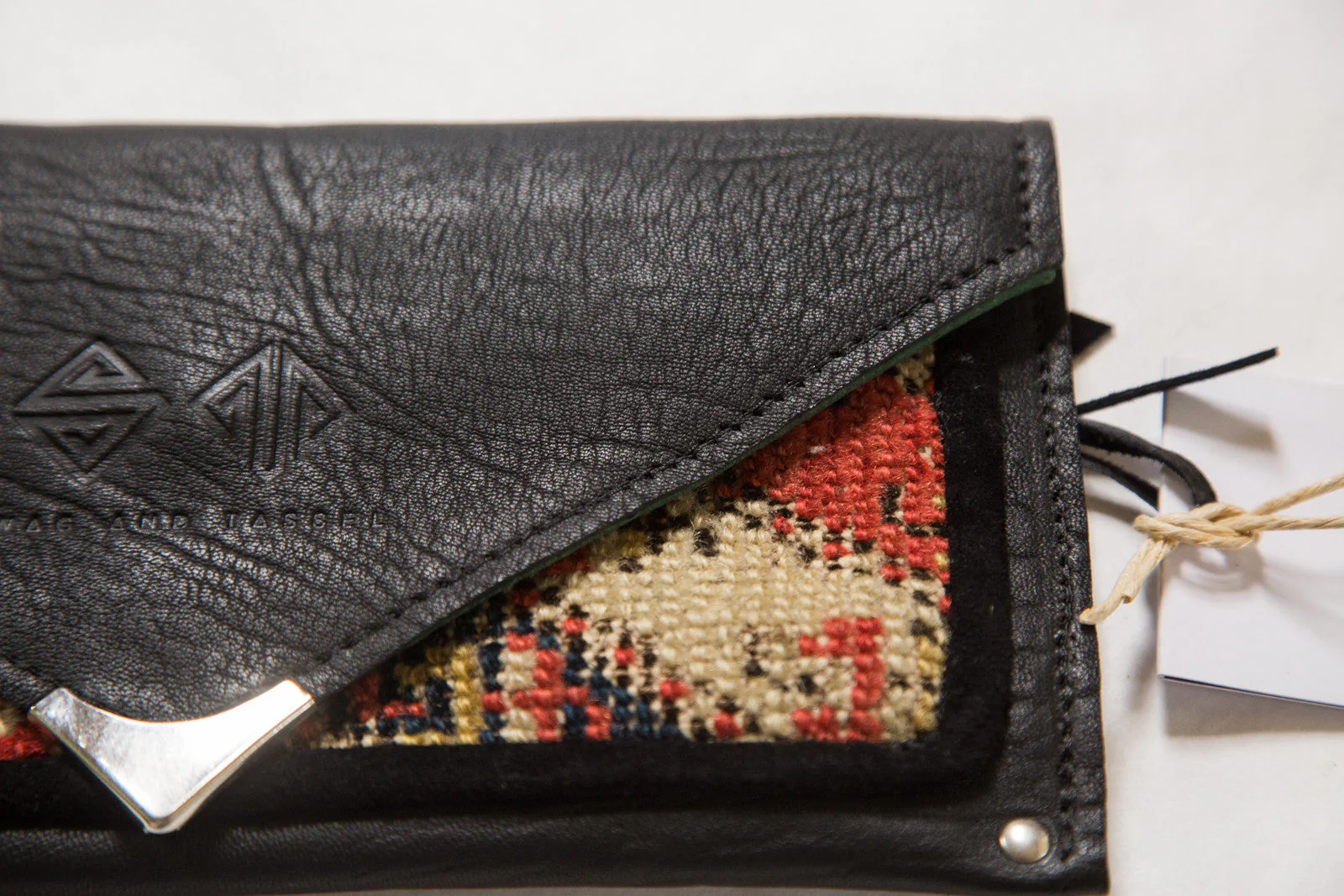 Handmade Rug Fragment Clutch - Image 3