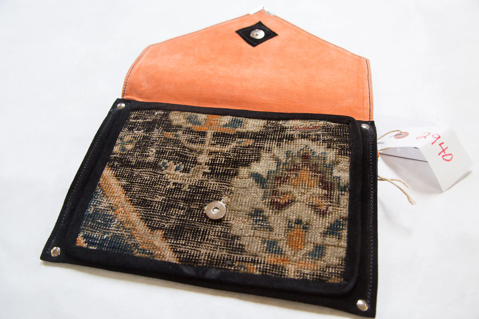 Handmade Rug Fragment Clutch - Image 3