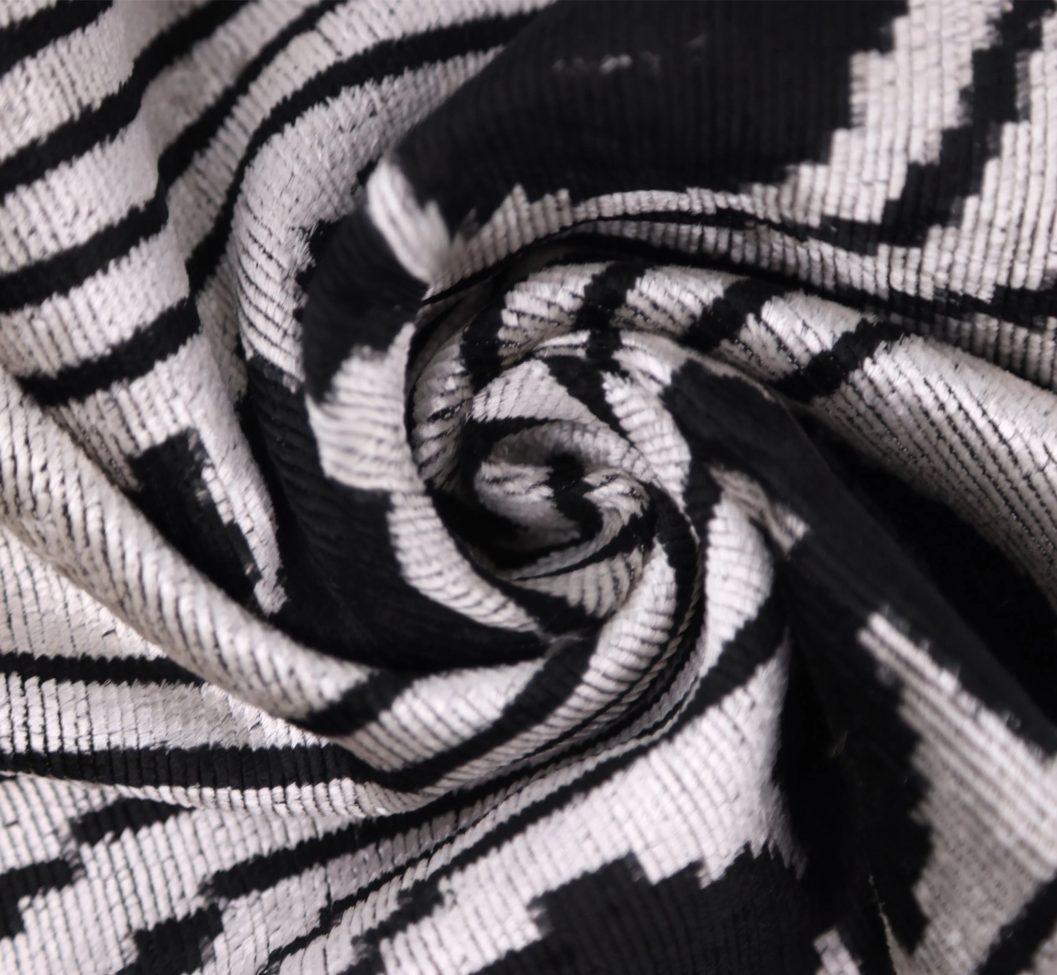 Handmade Silver Black Velvet Lumbar Pillow 16x24 – Modern Geometric Designer Cushion - Image 7
