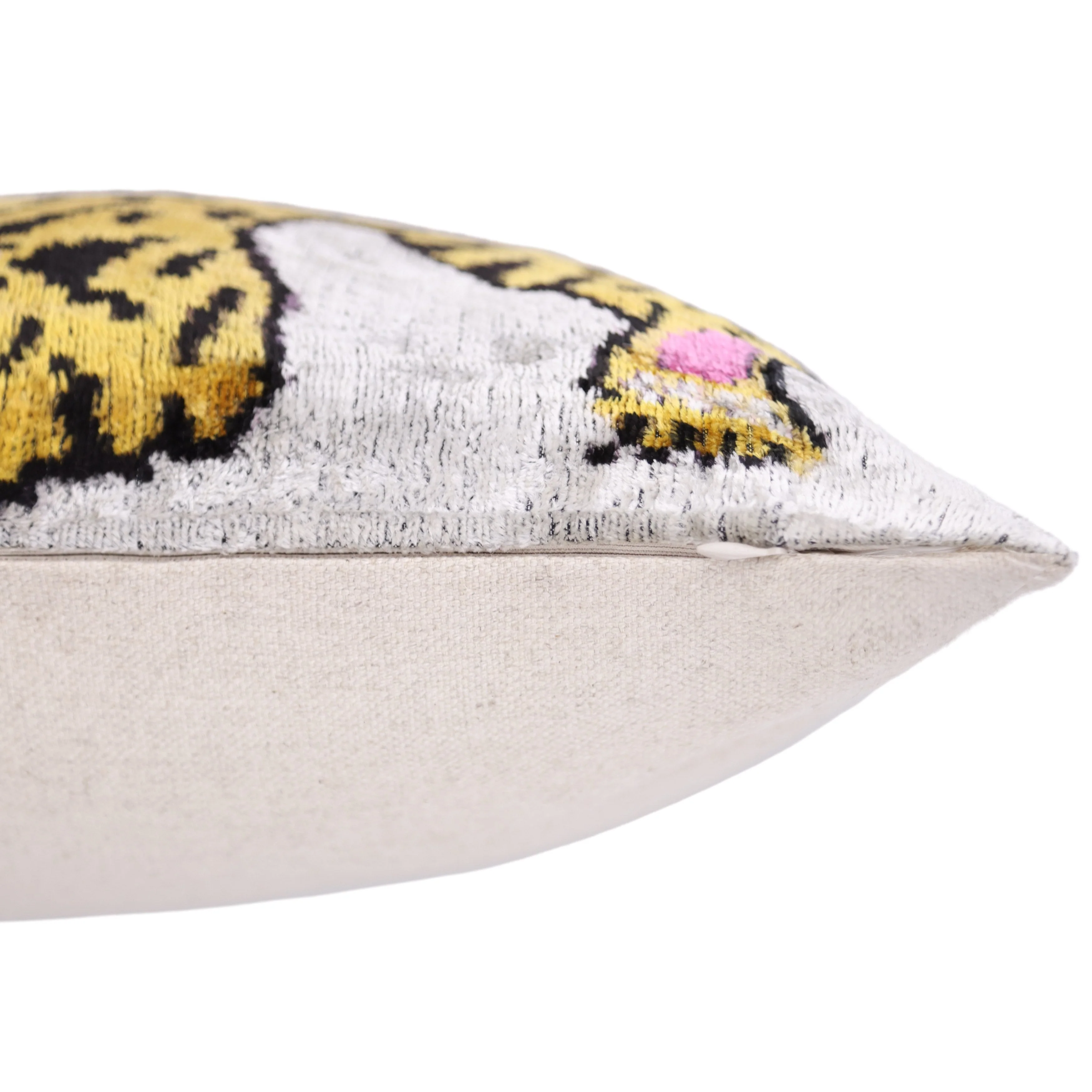 Handmade Tiger Design Velvet Lumbar Pillow 16x24 – Bold Artisan Statement Cushion - Image 6
