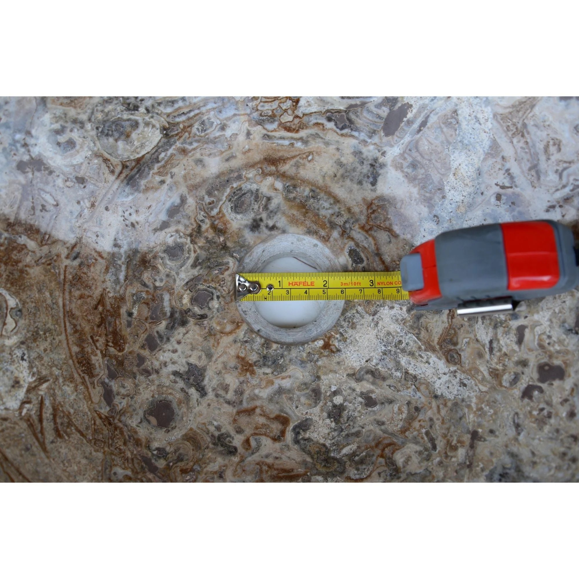 Handmade Valencia Travertine Conical Sink - Image 13