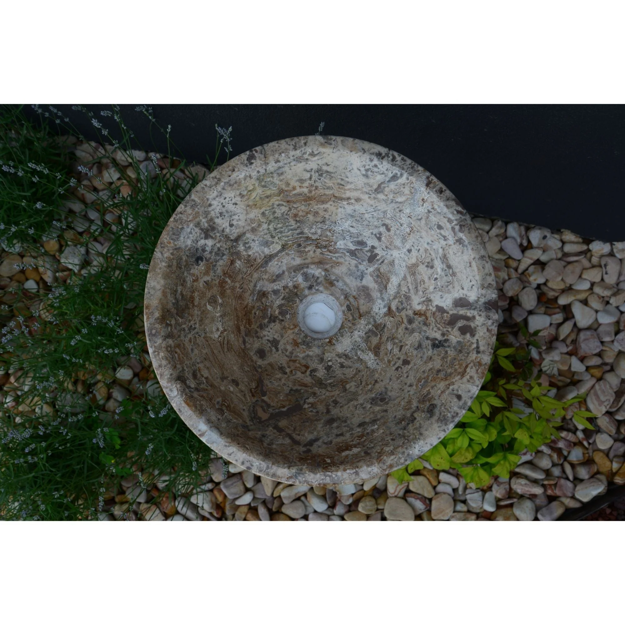 Handmade Valencia Travertine Conical Sink - Image 7