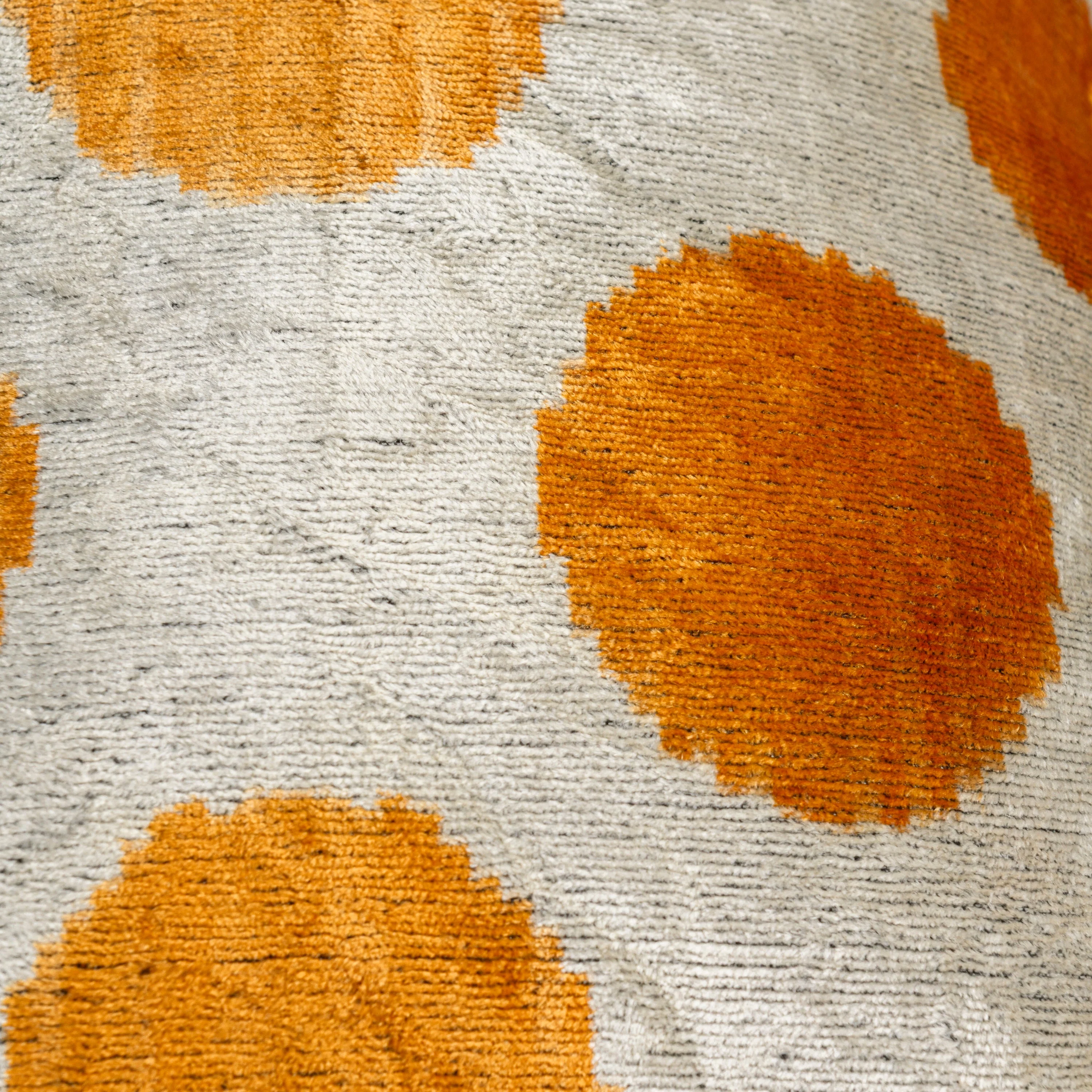 Handmade Velvet Pillow – Gold Mustard Polka Dot Pattern, 16x24" - Image 4