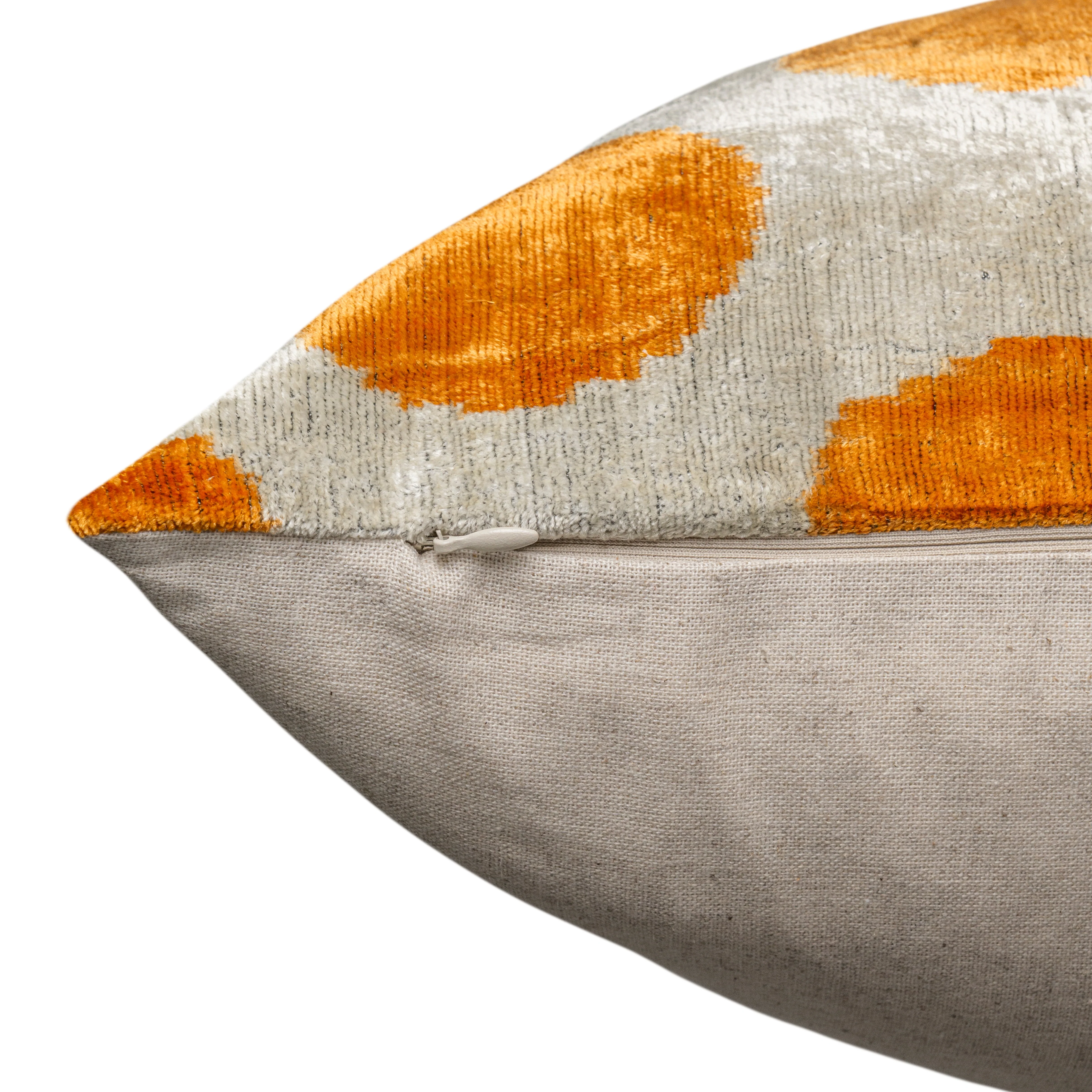 Handmade Velvet Pillow – Gold Mustard Polka Dot Pattern, 16x24" - Image 5
