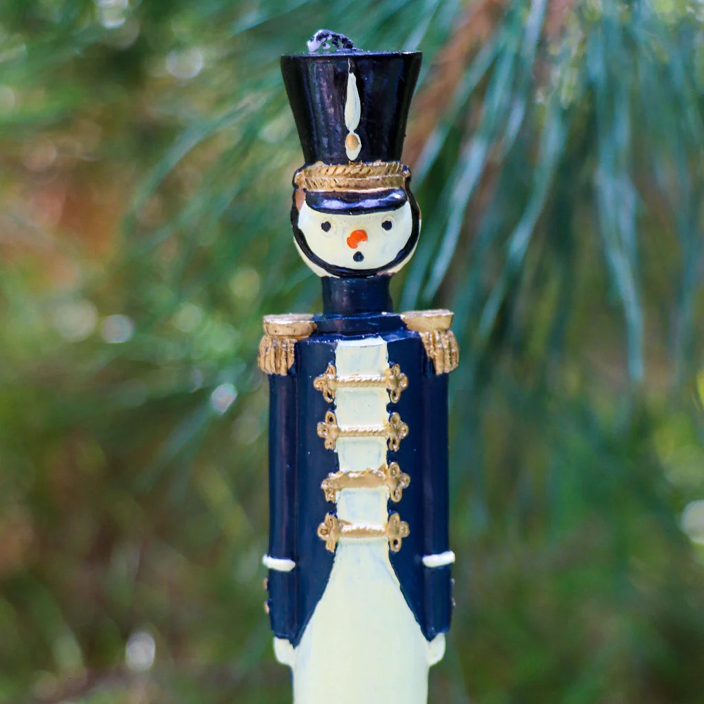 Handpainted Navy Blue Royal Guard Candle - Pack of 2 - Image 3