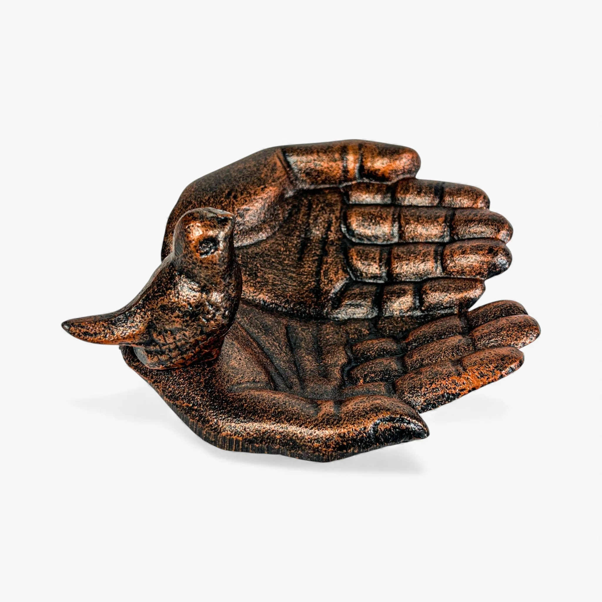 Hands Bird Feeder and Bath Cast Iron Rustic Garden Decor - Image 3