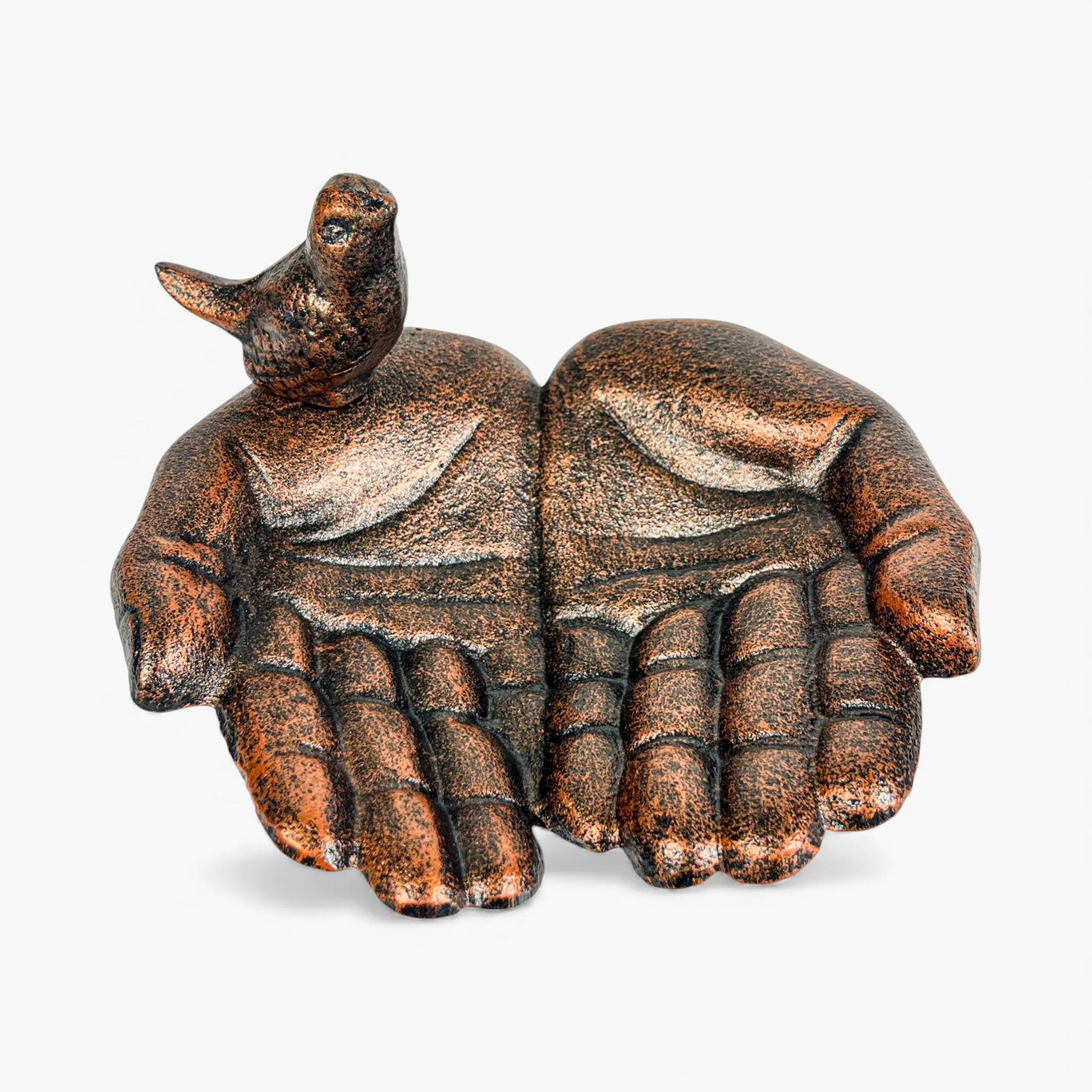 Hands Bird Feeder and Bath Cast Iron Rustic Garden Decor - Image 4