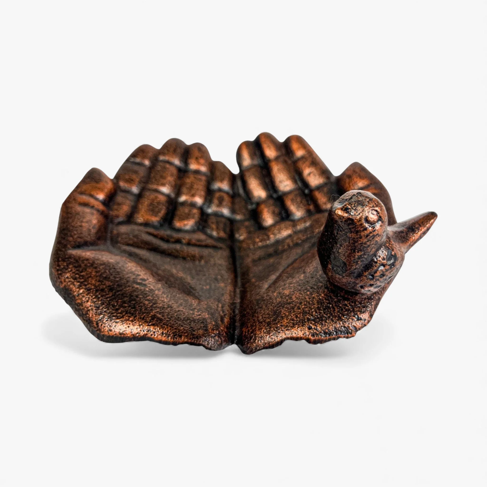 Hands Bird Feeder and Bath Cast Iron Rustic Garden Decor - Image 5