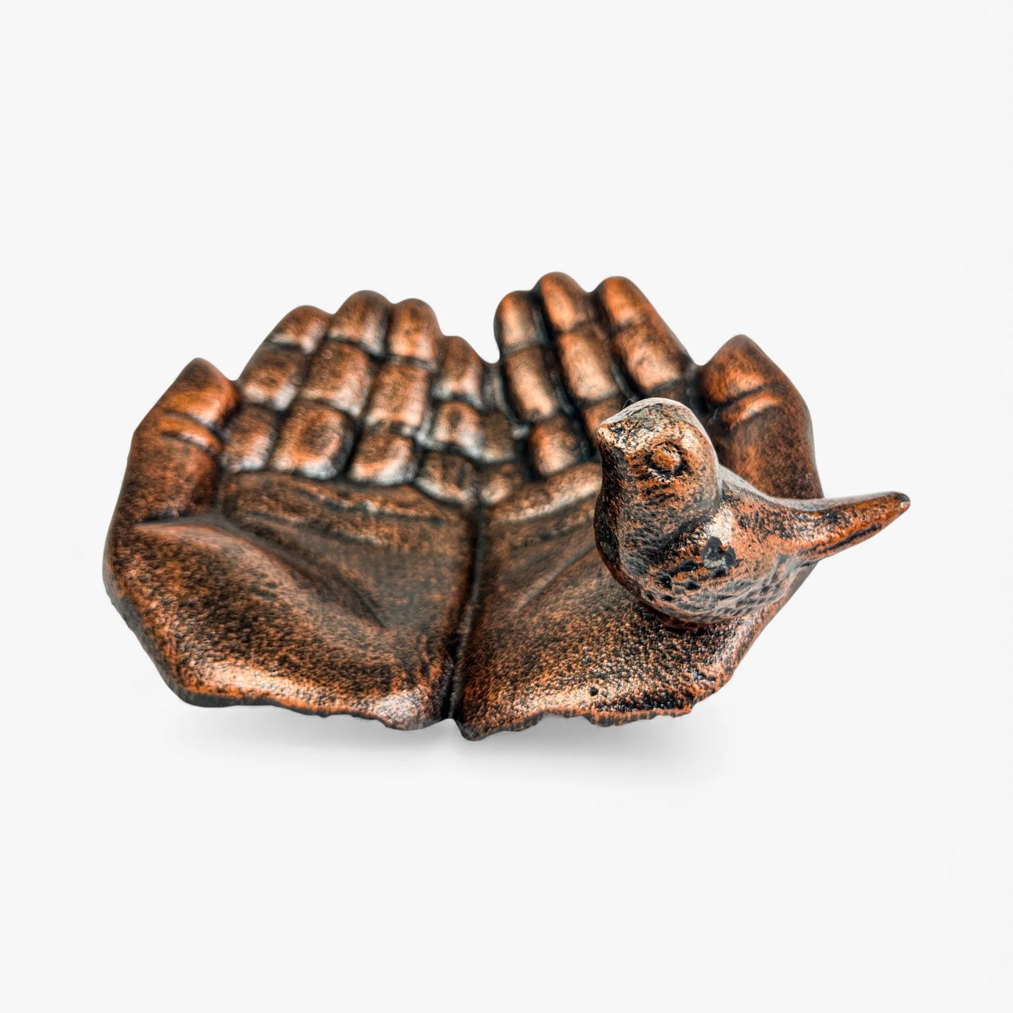 Hands Bird Feeder and Bath Cast Iron Rustic Garden Decor - Image 8