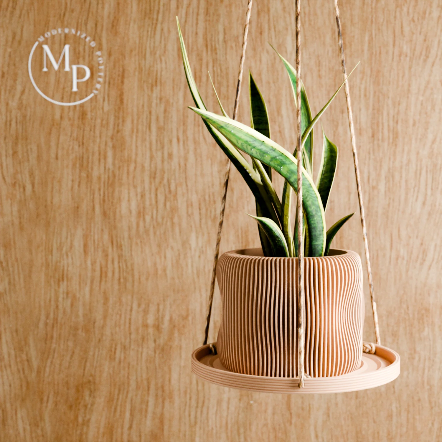Hanging Plant Pot Tray | PUDDLE - Image 3