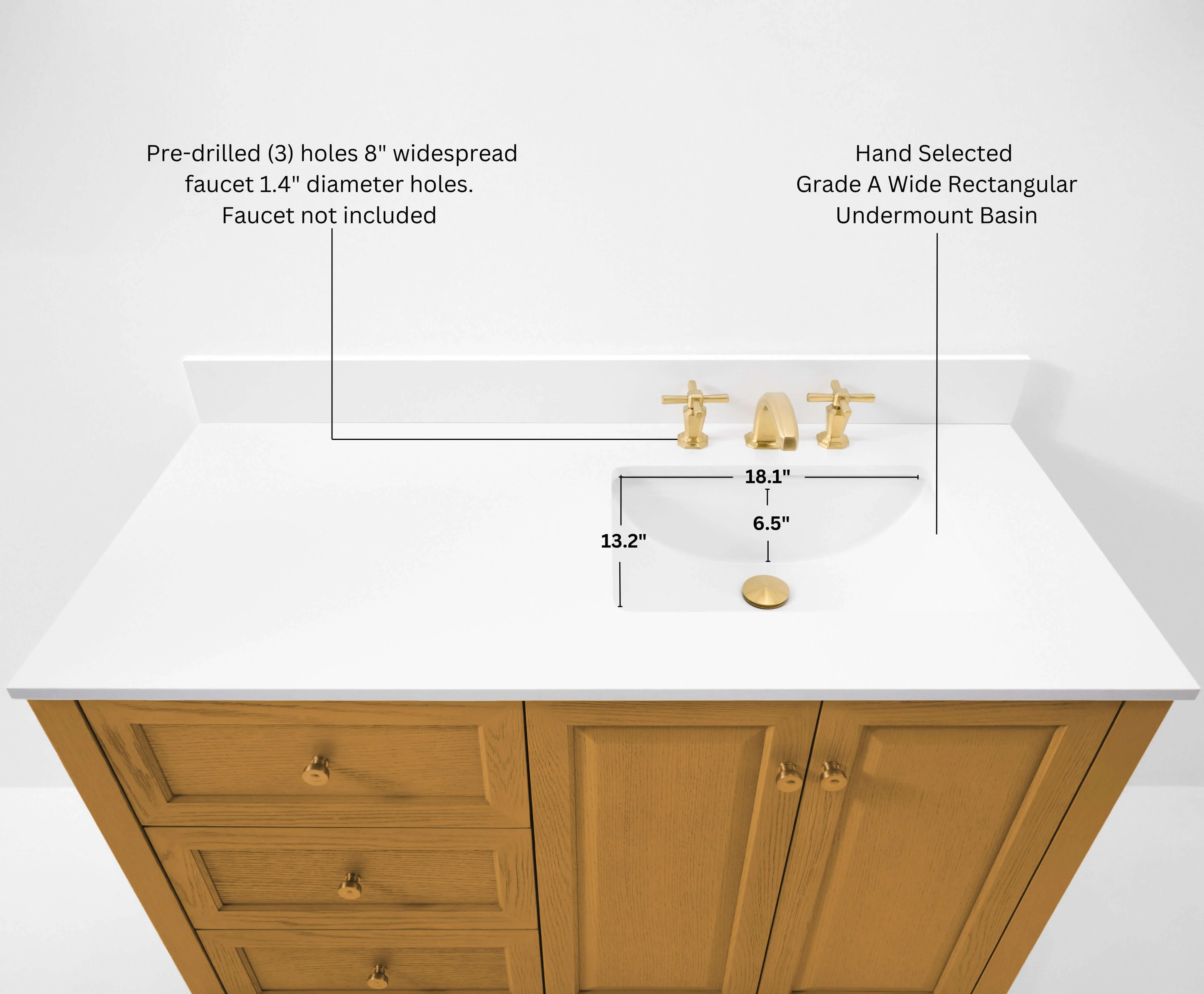 Hannah Bathroom Vanity Collection in Sienna Finish - Image 11