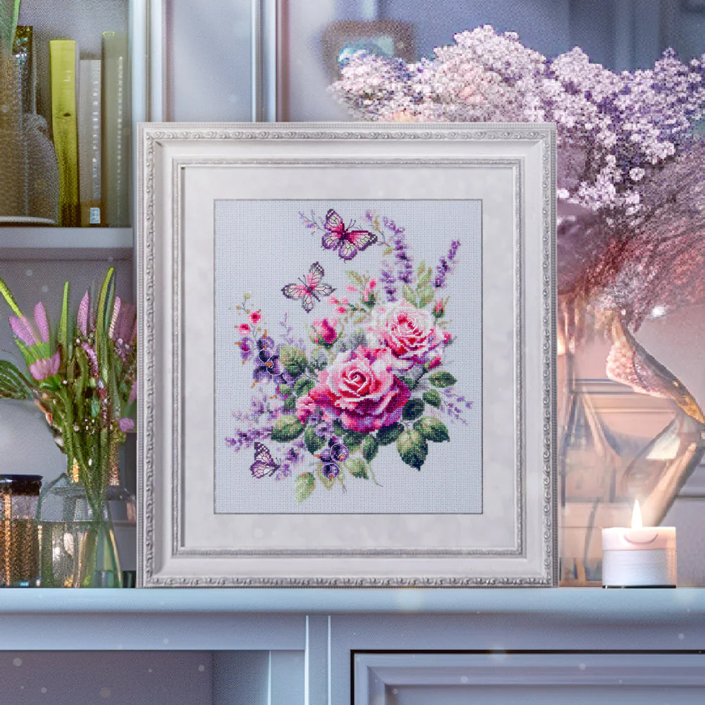 Happy Garden 70-13 Counted Cross-Stitch Kit - Image 2
